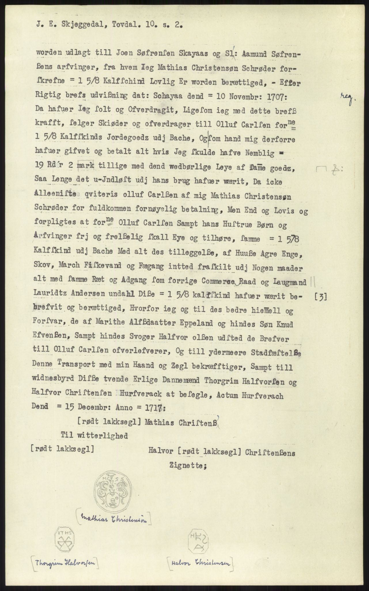 Samlinger til kildeutgivelse, Diplomavskriftsamlingen, AV/RA-EA-4053/H/Ha, p. 2107