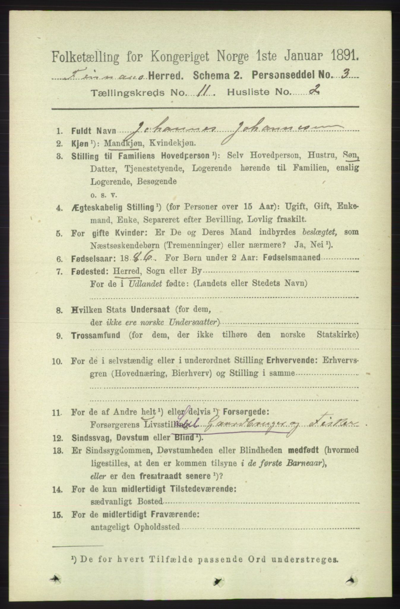 RA, 1891 census for 1218 Finnås, 1891, p. 5133