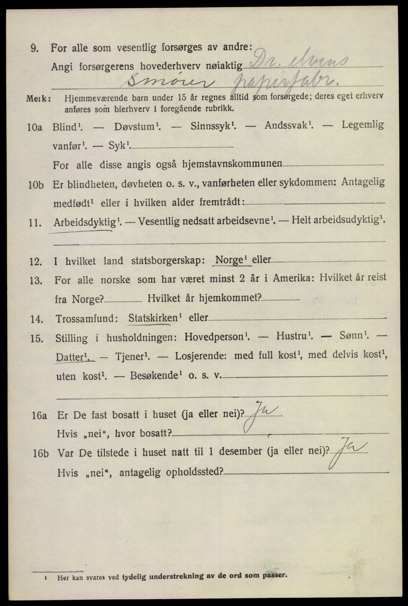 SAKO, 1920 census for Modum, 1920, p. 9026