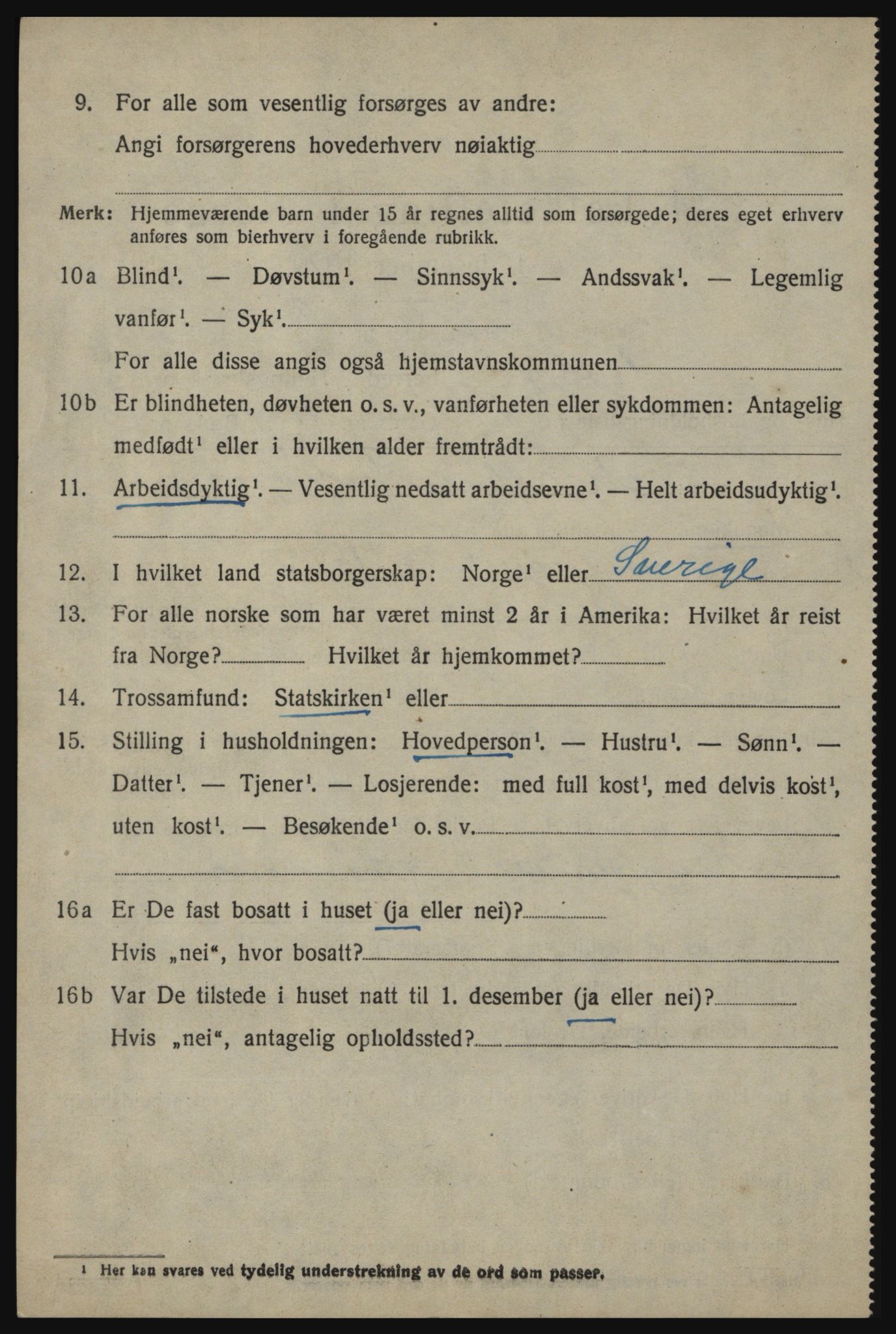 SAO, 1920 census for Berg, 1920, p. 14440