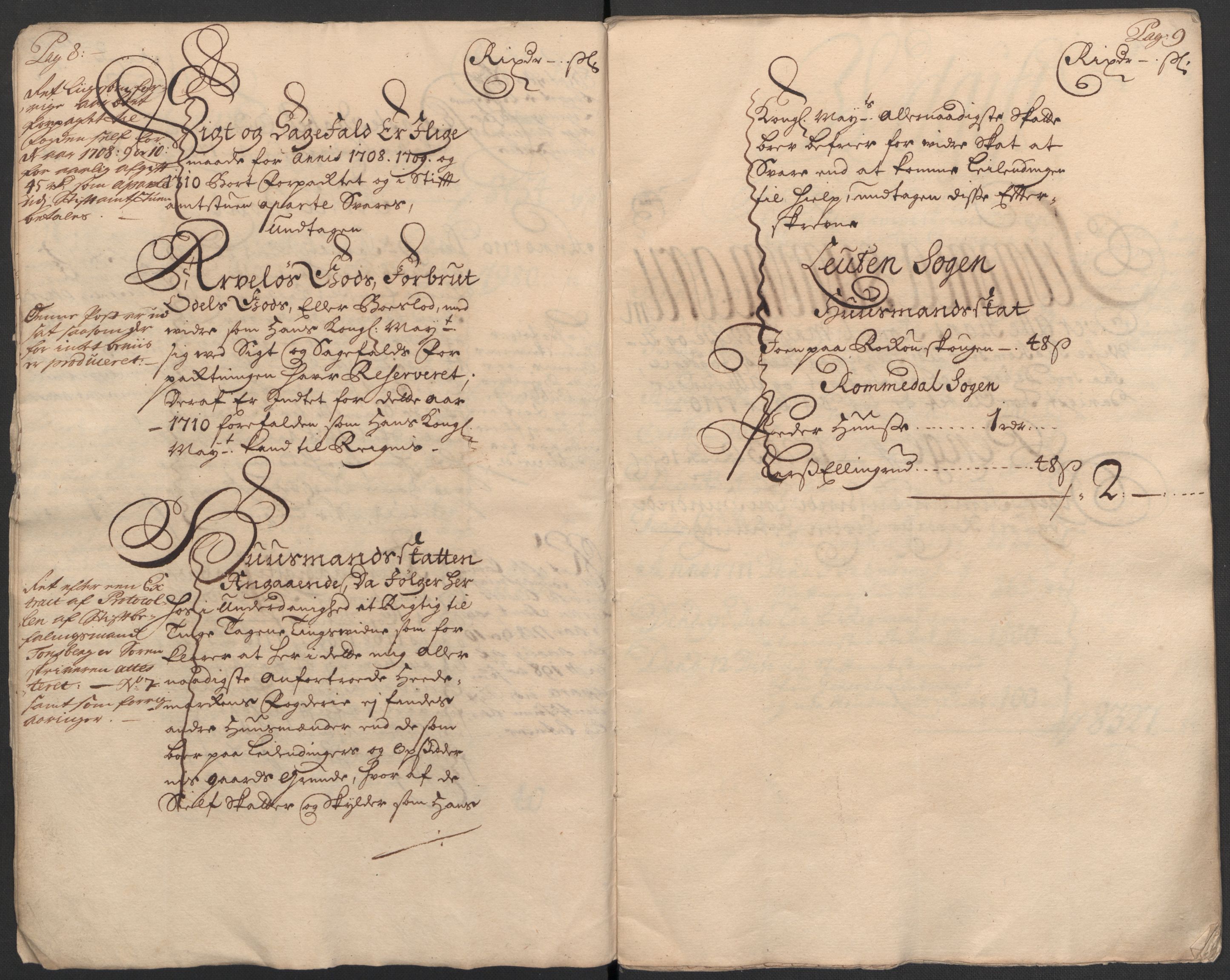 Rentekammeret inntil 1814, Reviderte regnskaper, Fogderegnskap, AV/RA-EA-4092/R16/L1046: Fogderegnskap Hedmark, 1710, p. 8