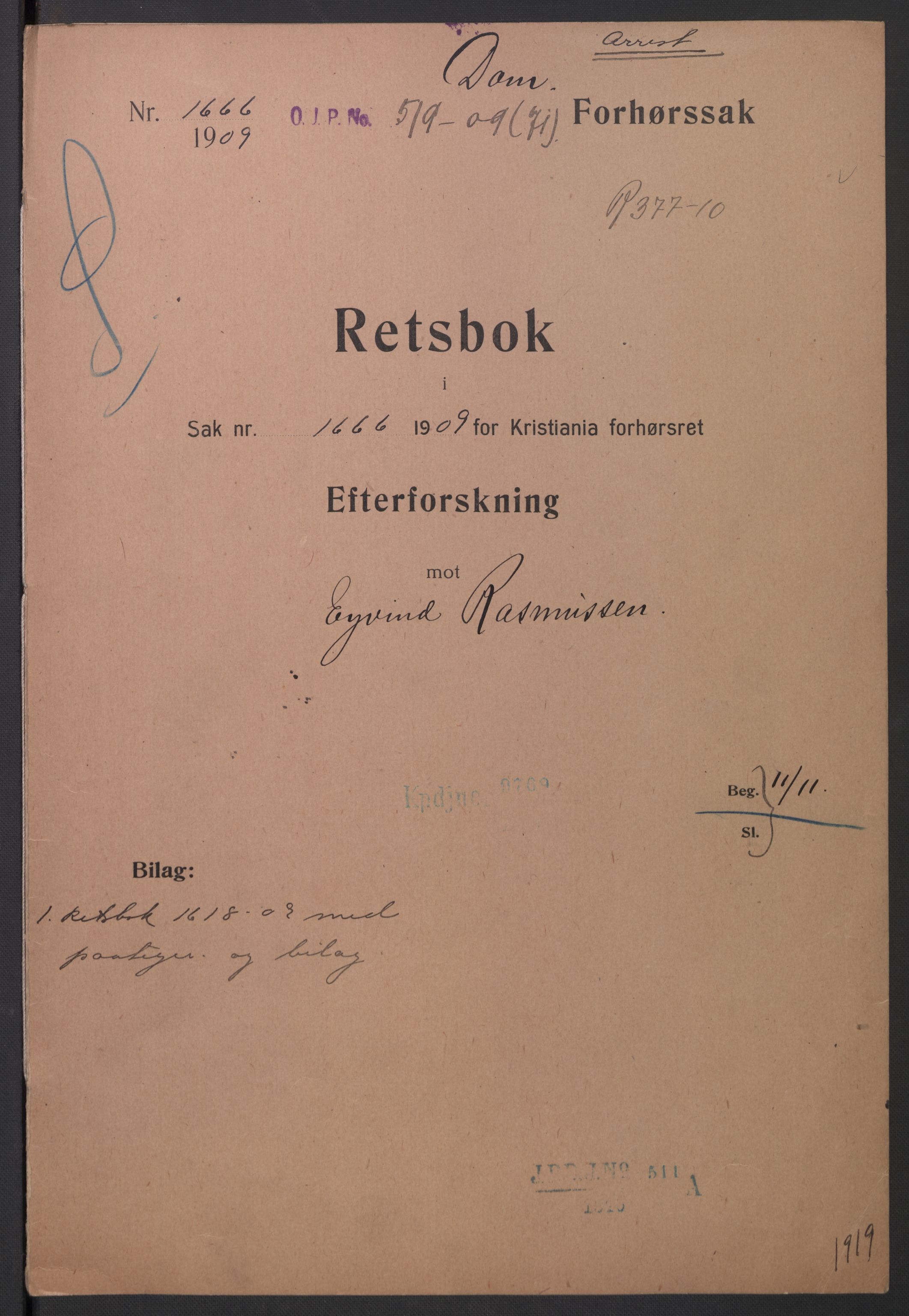 Botsfengslet, AV/RA-S-1539/D/Dn/L0331: 49n-56n, 57n-83n, 1910, p. 3