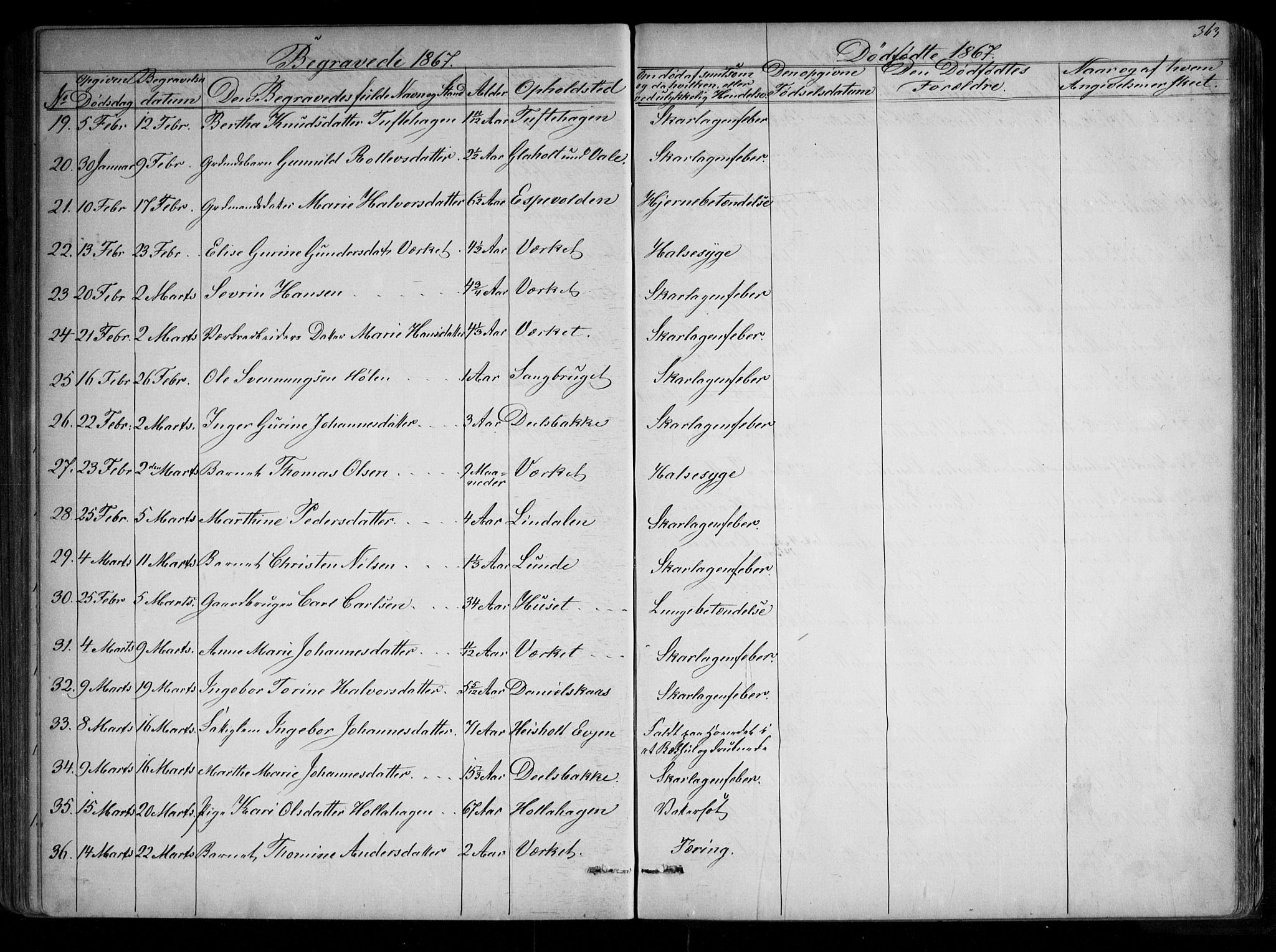 Holla kirkebøker, AV/SAKO-A-272/G/Ga/L0004: Parish register (copy) no. I 4, 1867-1890, p. 363