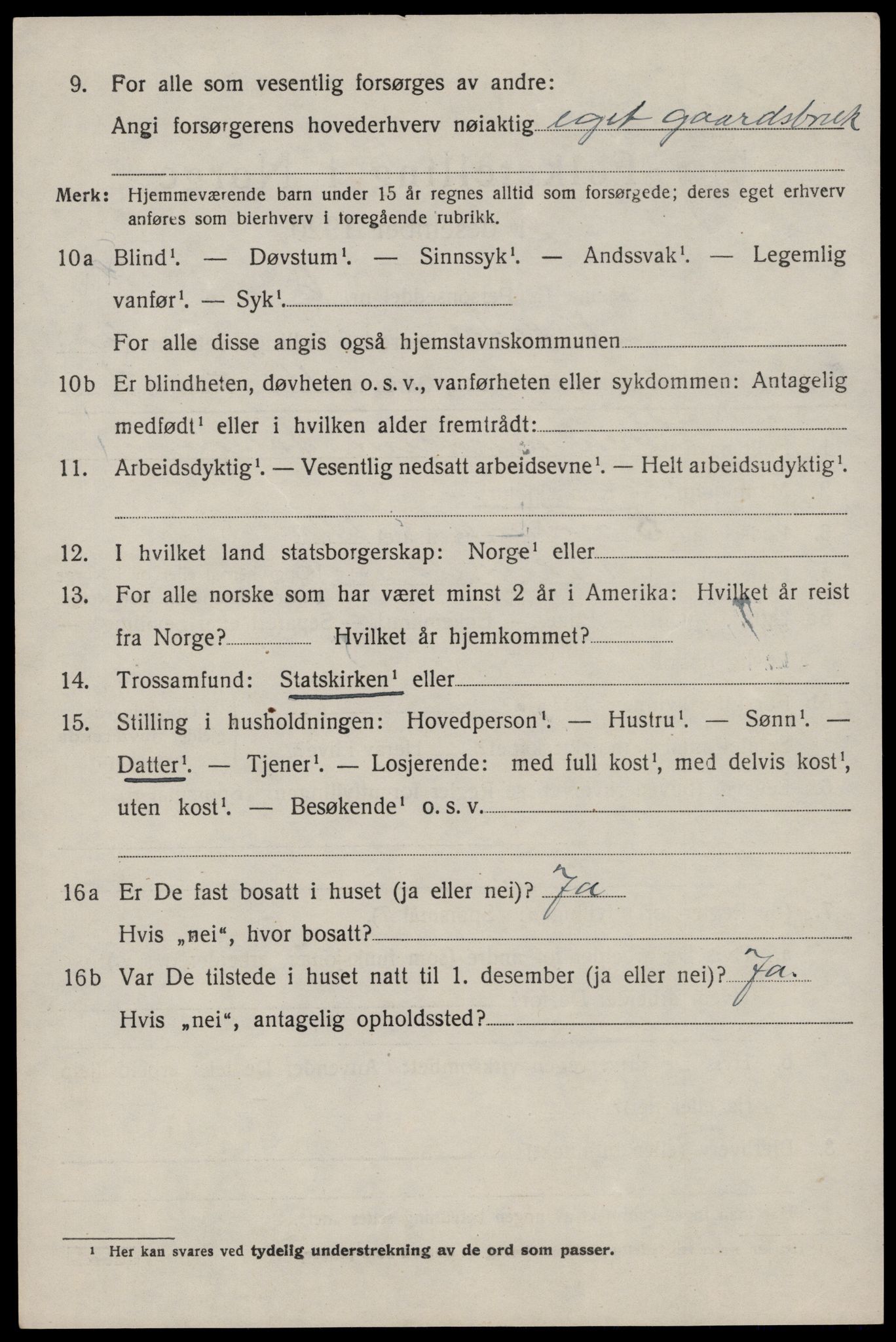 SAST, 1920 census for Vikedal, 1920, p. 1478