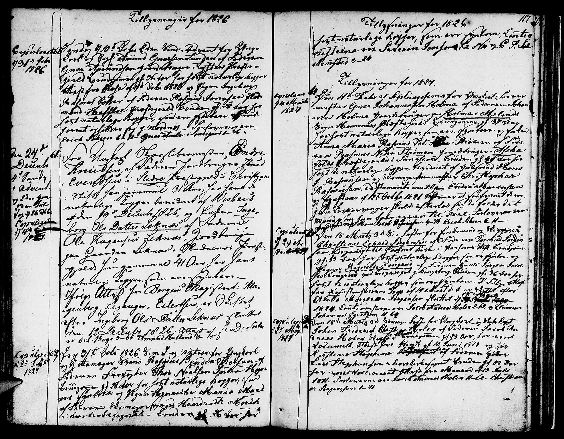 Nykirken Sokneprestembete, SAB/A-77101/H/Hab: Parish register (copy) no. A 2, 1782-1847, p. 117