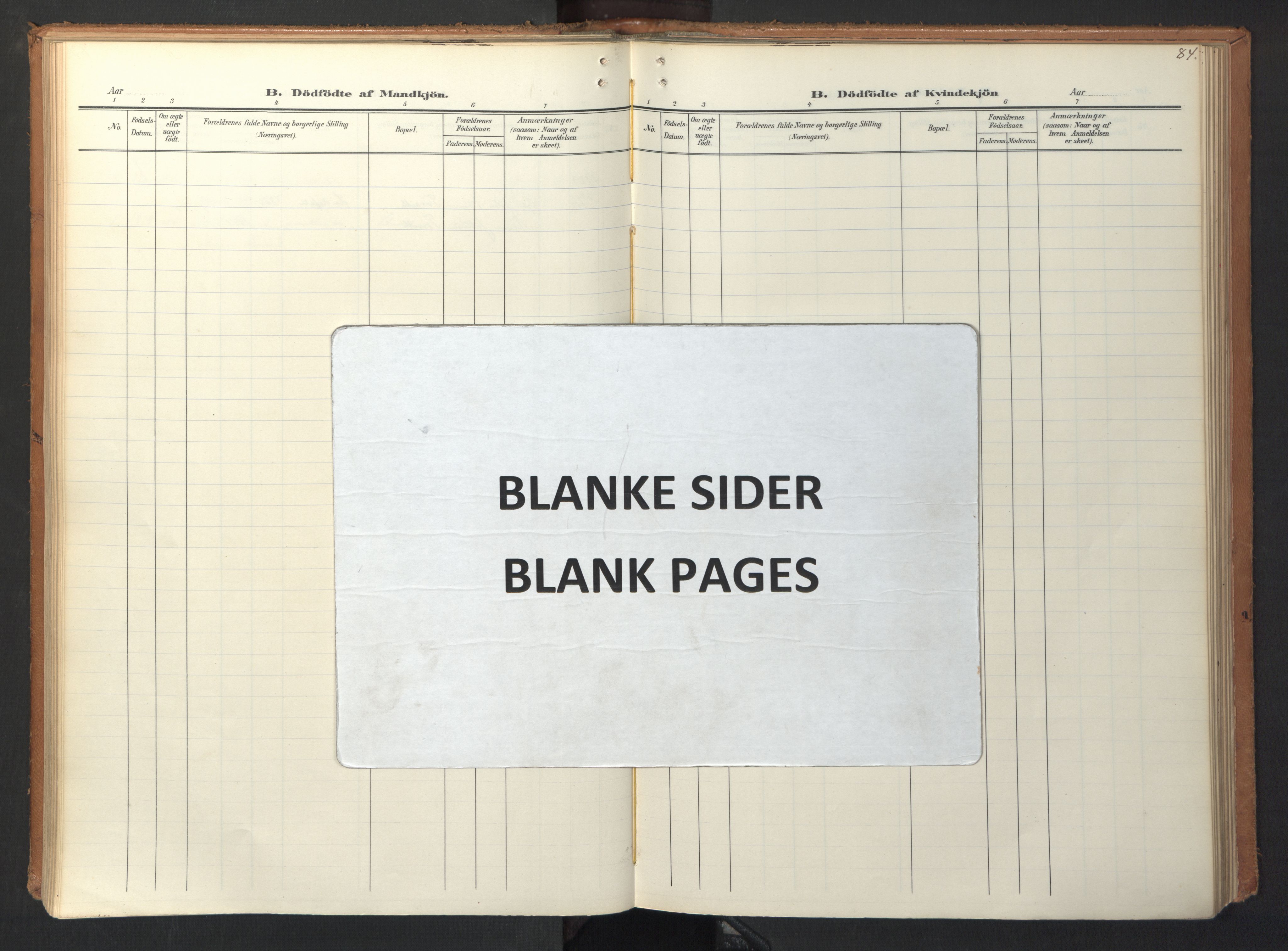 Ministerialprotokoller, klokkerbøker og fødselsregistre - Sør-Trøndelag, SAT/A-1456/694/L1128: Parish register (official) no. 694A02, 1906-1931, p. 84