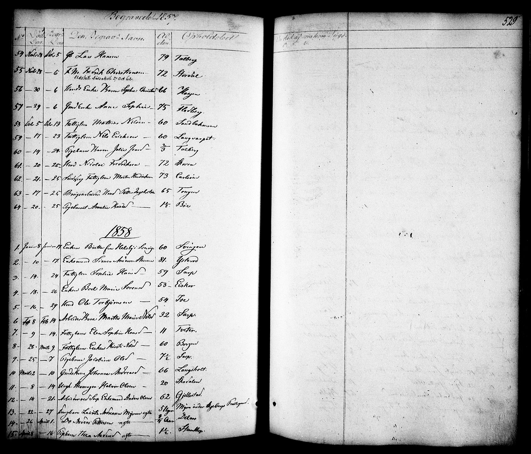 Skjeberg prestekontor Kirkebøker, AV/SAO-A-10923/F/Fa/L0006: Parish register (official) no. I 6, 1846-1858, p. 529