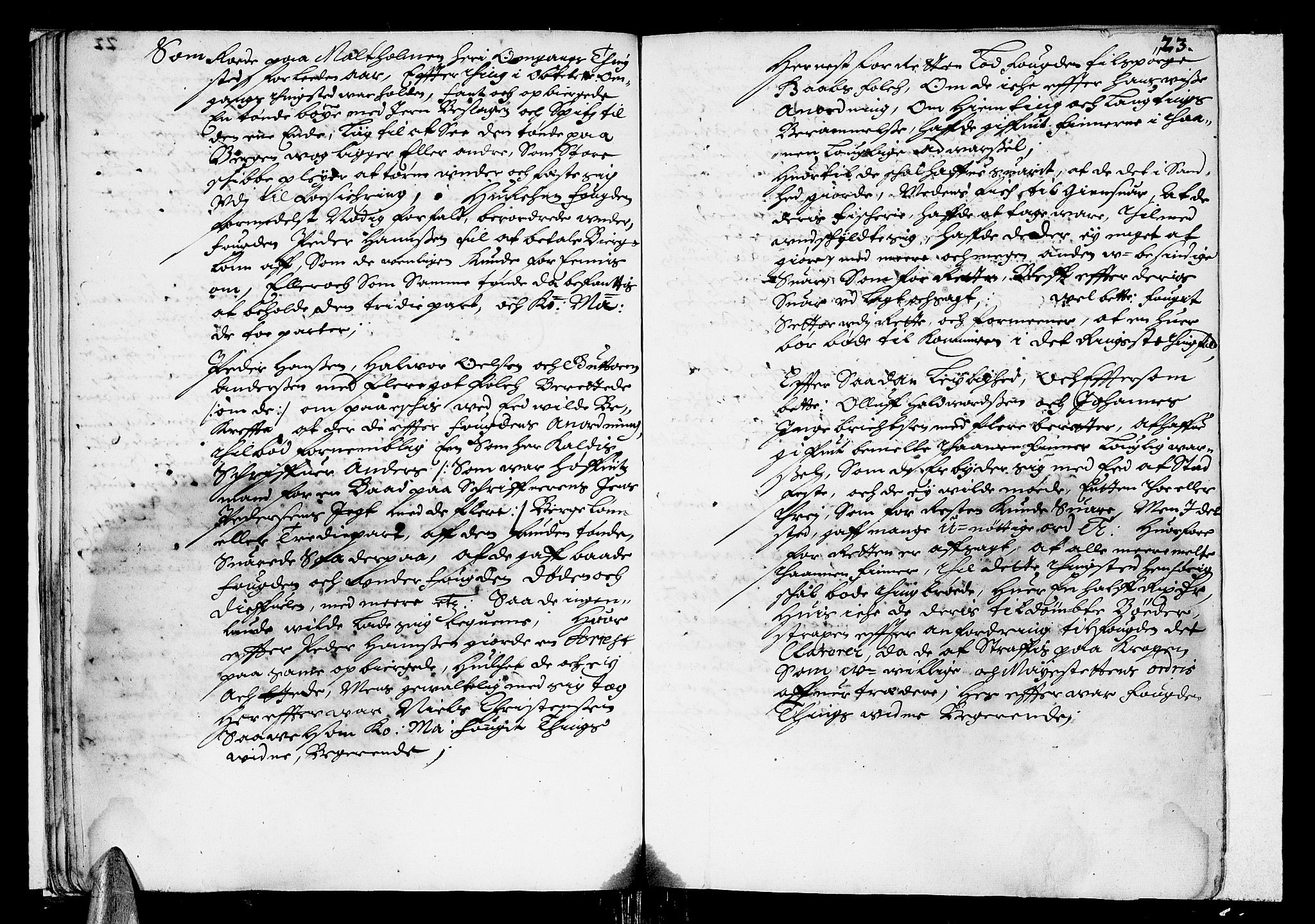 Finnmark sorenskriveri, AV/SATØ-S-0053/F/Fa/L0015: Justisprotokoller, 1677-1678, p. 22b-23a