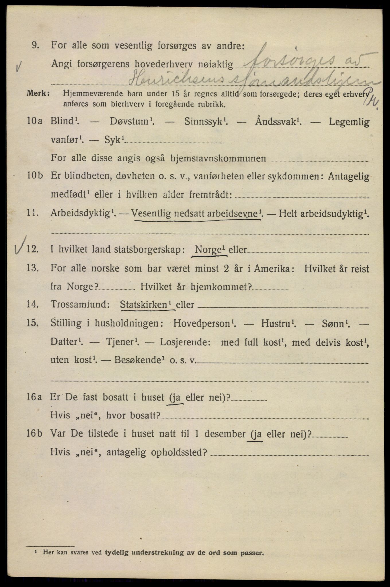 SAO, 1920 census for Kristiania, 1920, p. 330092