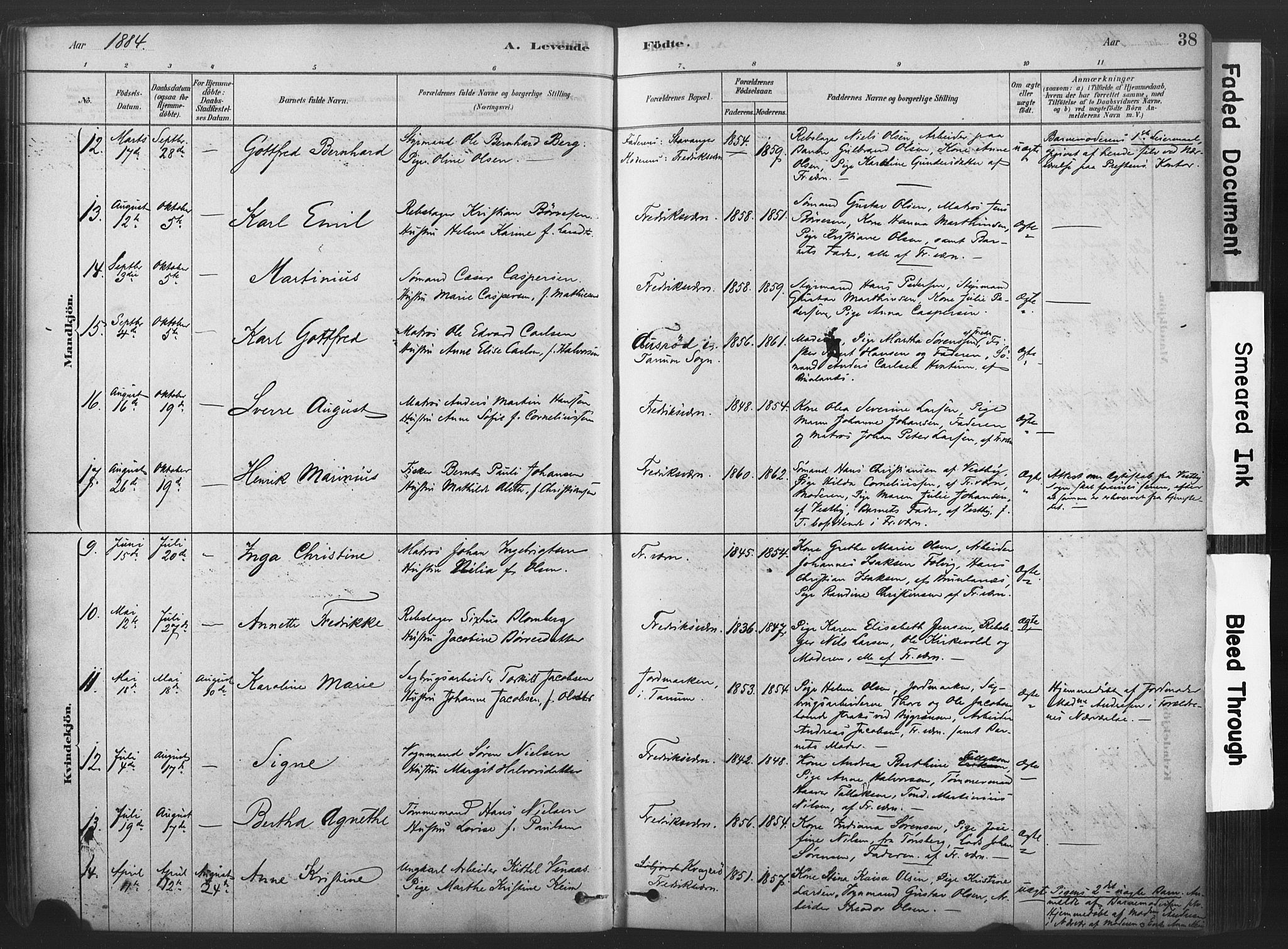 Stavern kirkebøker, SAKO/A-318/F/Fa/L0008: Parish register (official) no. 8, 1878-1905, p. 38