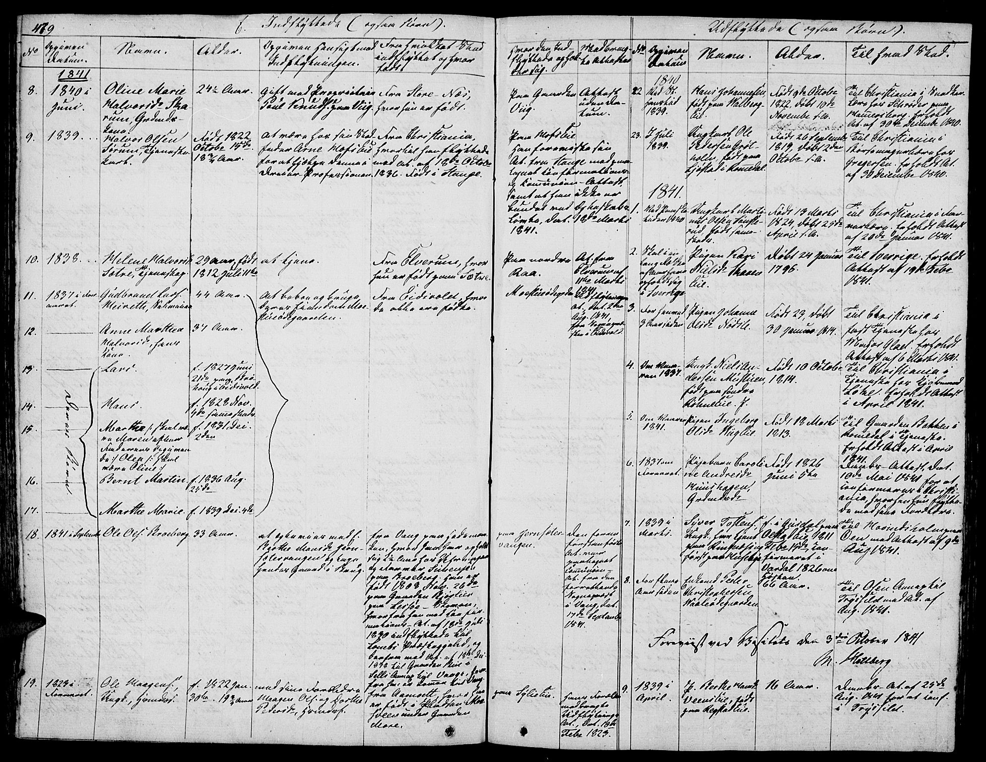 Stange prestekontor, AV/SAH-PREST-002/L/L0003: Parish register (copy) no. 3, 1840-1864, p. 479