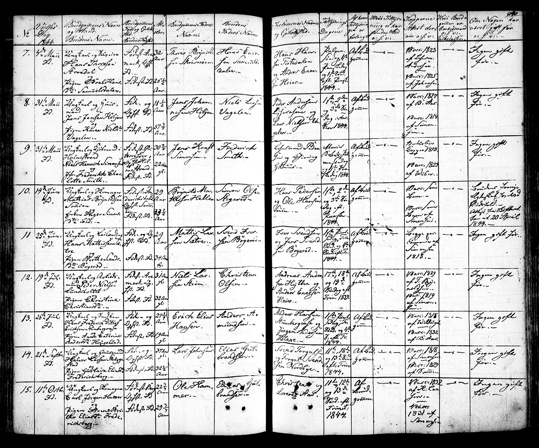 Idd prestekontor Kirkebøker, SAO/A-10911/F/Fc/L0003: Parish register (official) no. III 3, 1832-1847, p. 240