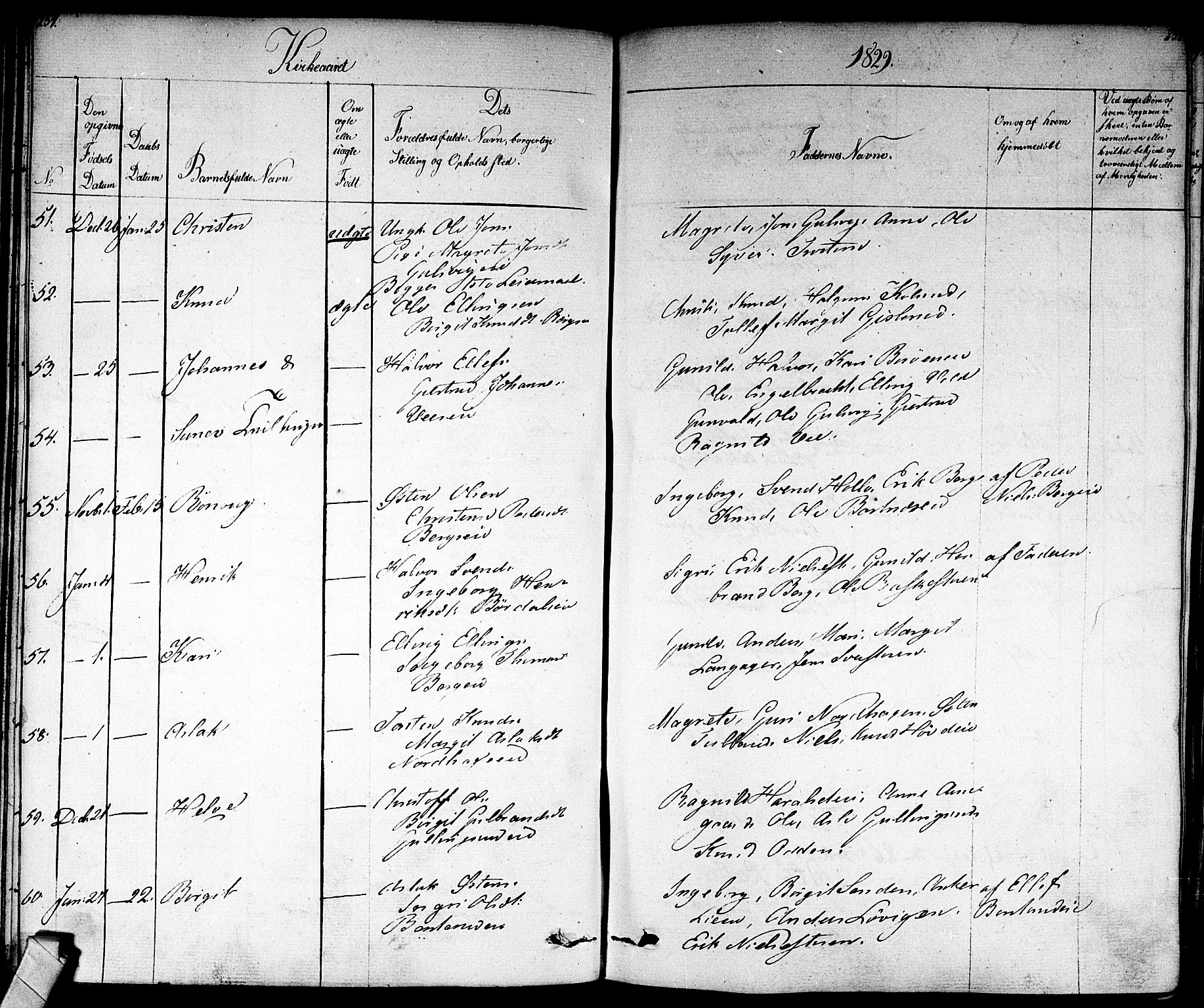 Nes kirkebøker, SAKO/A-236/F/Fa/L0008: Parish register (official) no. 8, 1824-1834, p. 254-255