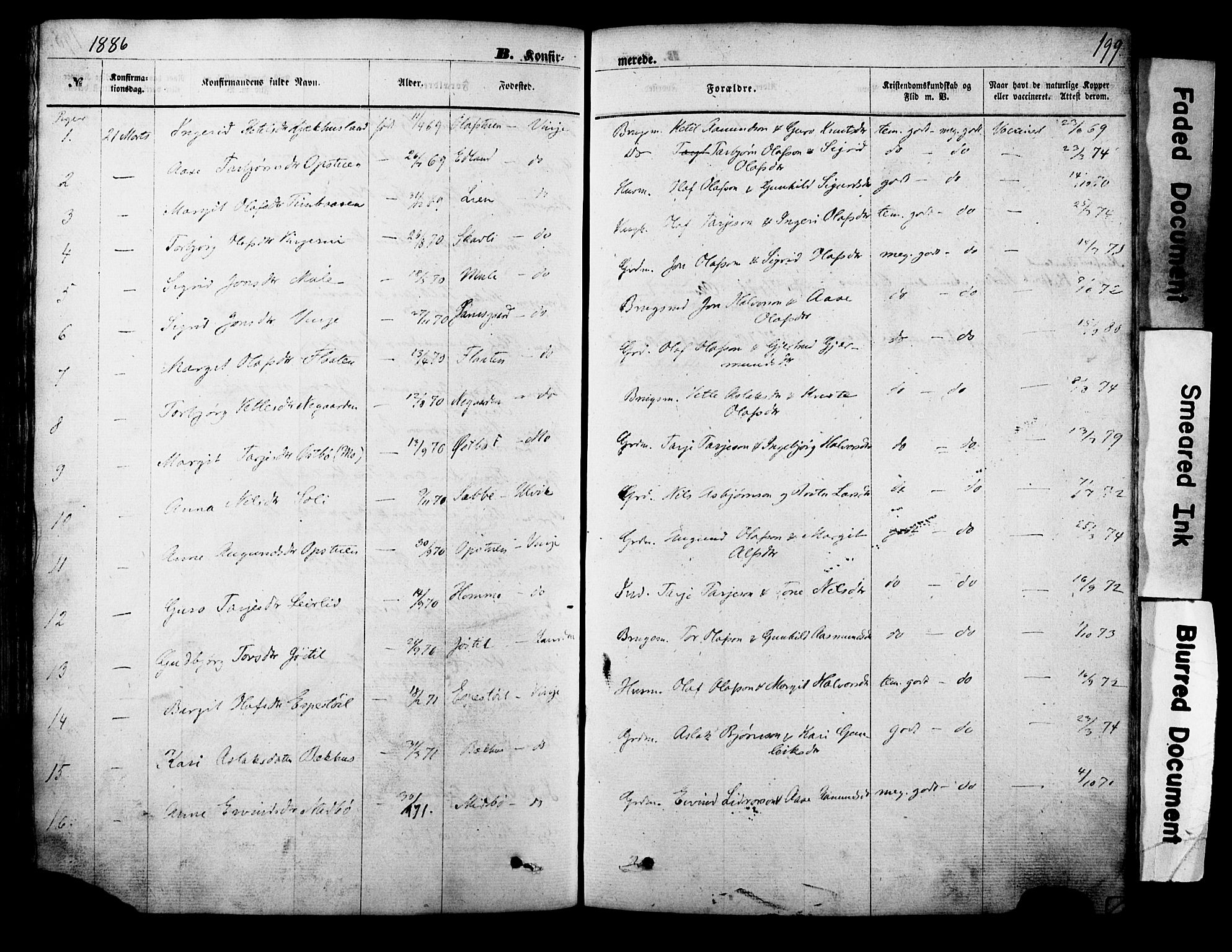 Vinje kirkebøker, AV/SAKO-A-312/F/Fa/L0005: Parish register (official) no. I 5, 1870-1886, p. 199