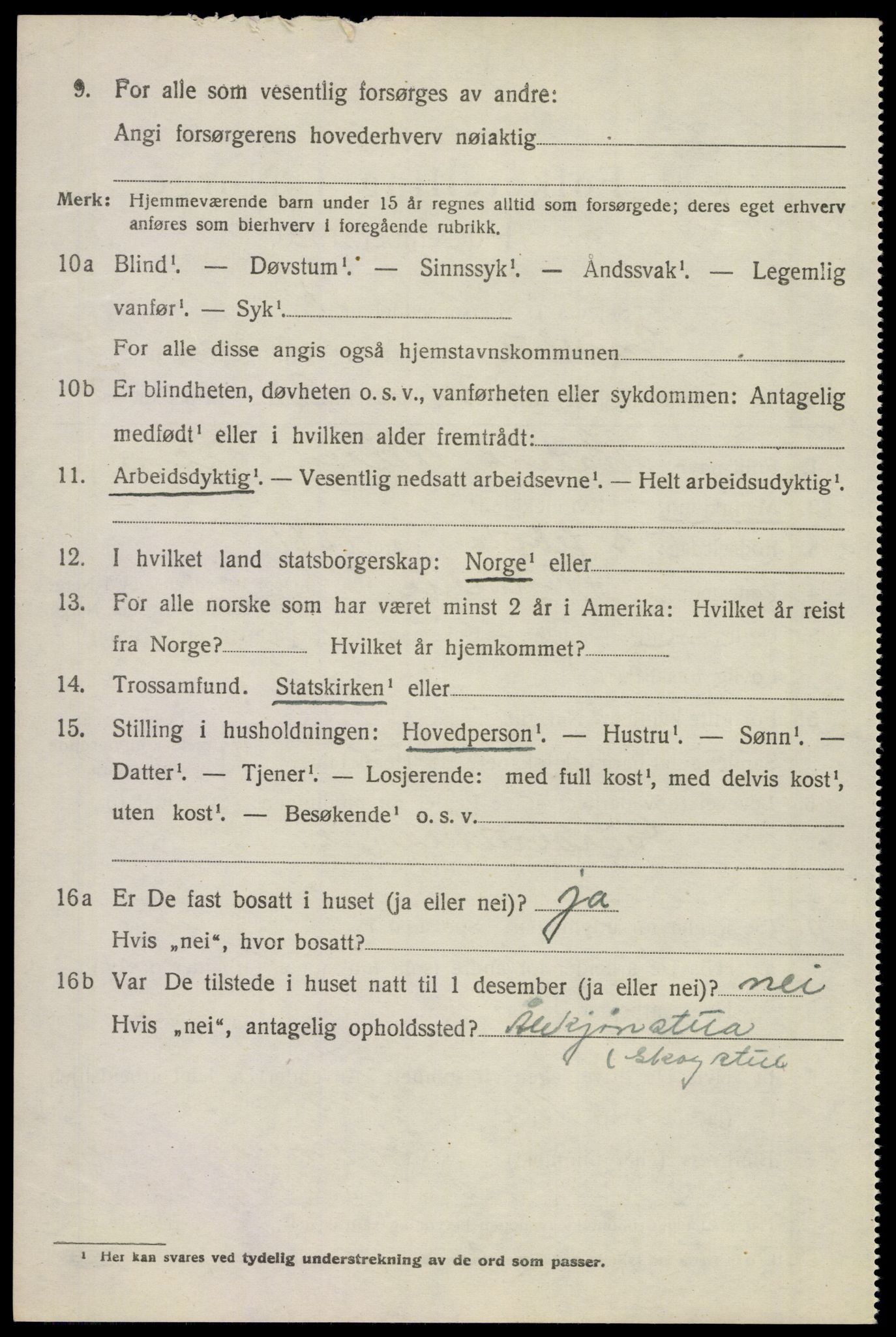 SAKO, 1920 census for Andebu, 1920, p. 5311