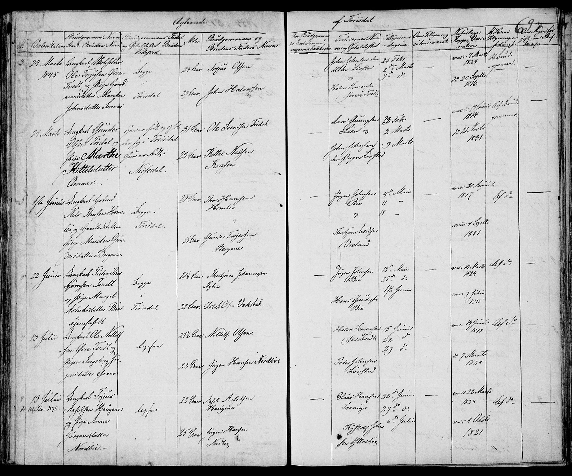 Drangedal kirkebøker, SAKO/A-258/F/Fa/L0007b: Parish register (official) no. 7b, 1837-1856, p. 693