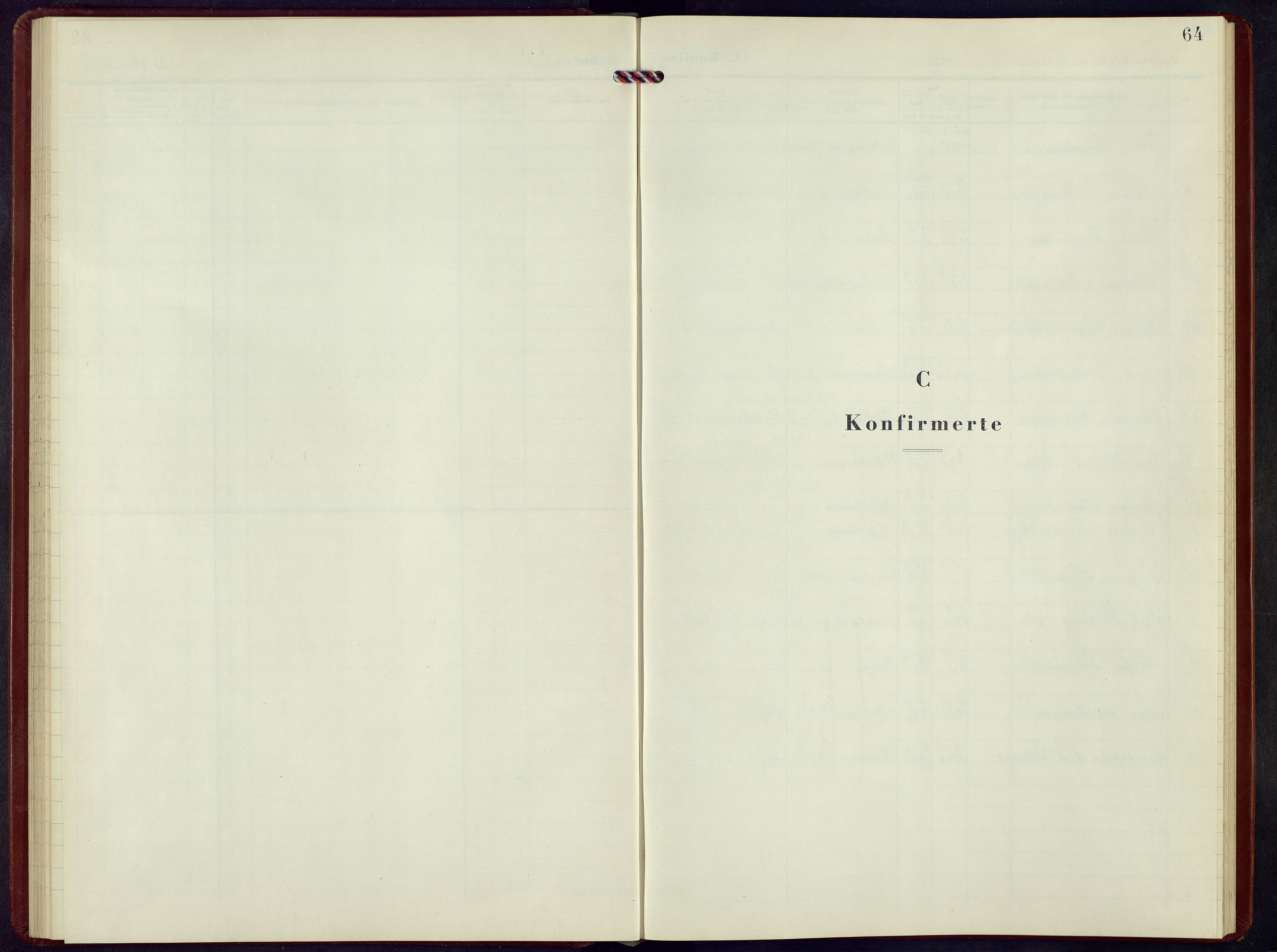 Ringebu prestekontor, AV/SAH-PREST-082/H/Ha/Hab/L0014: Parish register (copy) no. 14, 1950-1962, p. 64