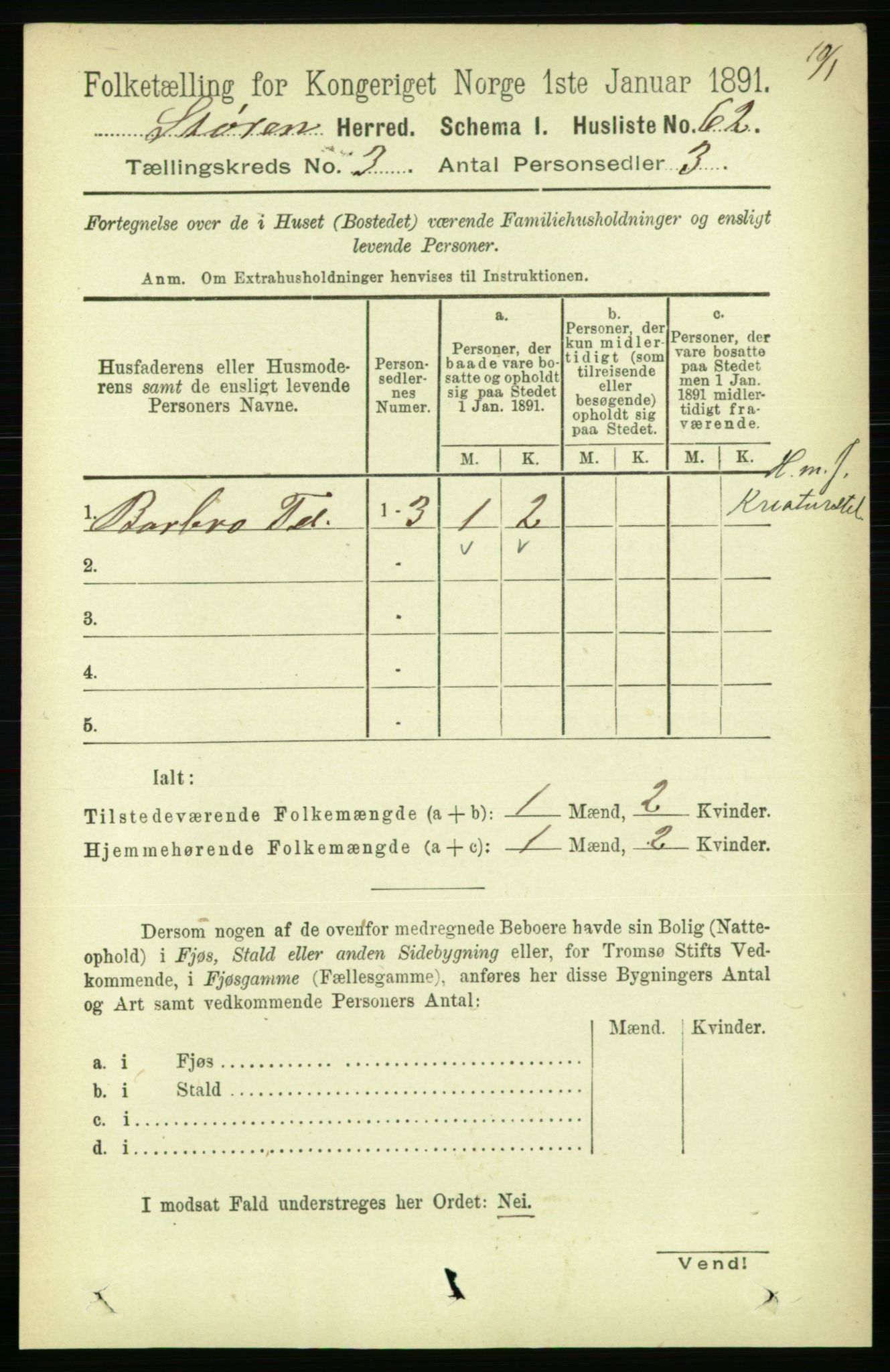 RA, 1891 census for 1648 Støren, 1891, p. 785