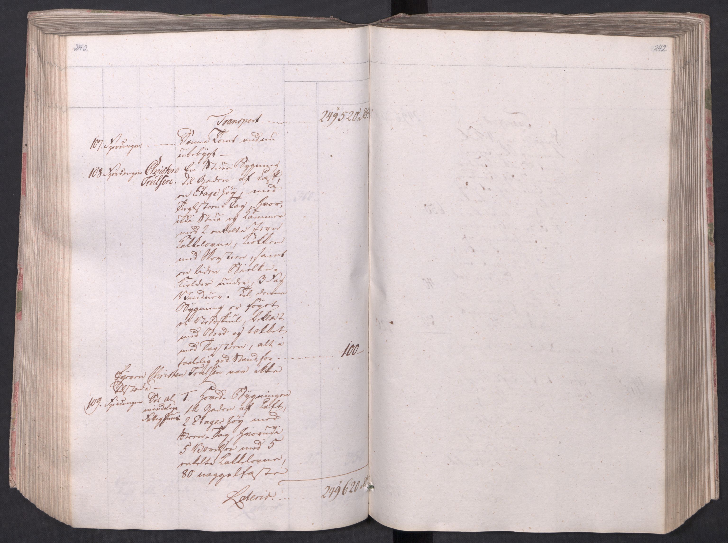 Kristiania stiftamt, AV/SAO-A-10386/I/Ia/L0015: Branntakster, 1797, p. 242