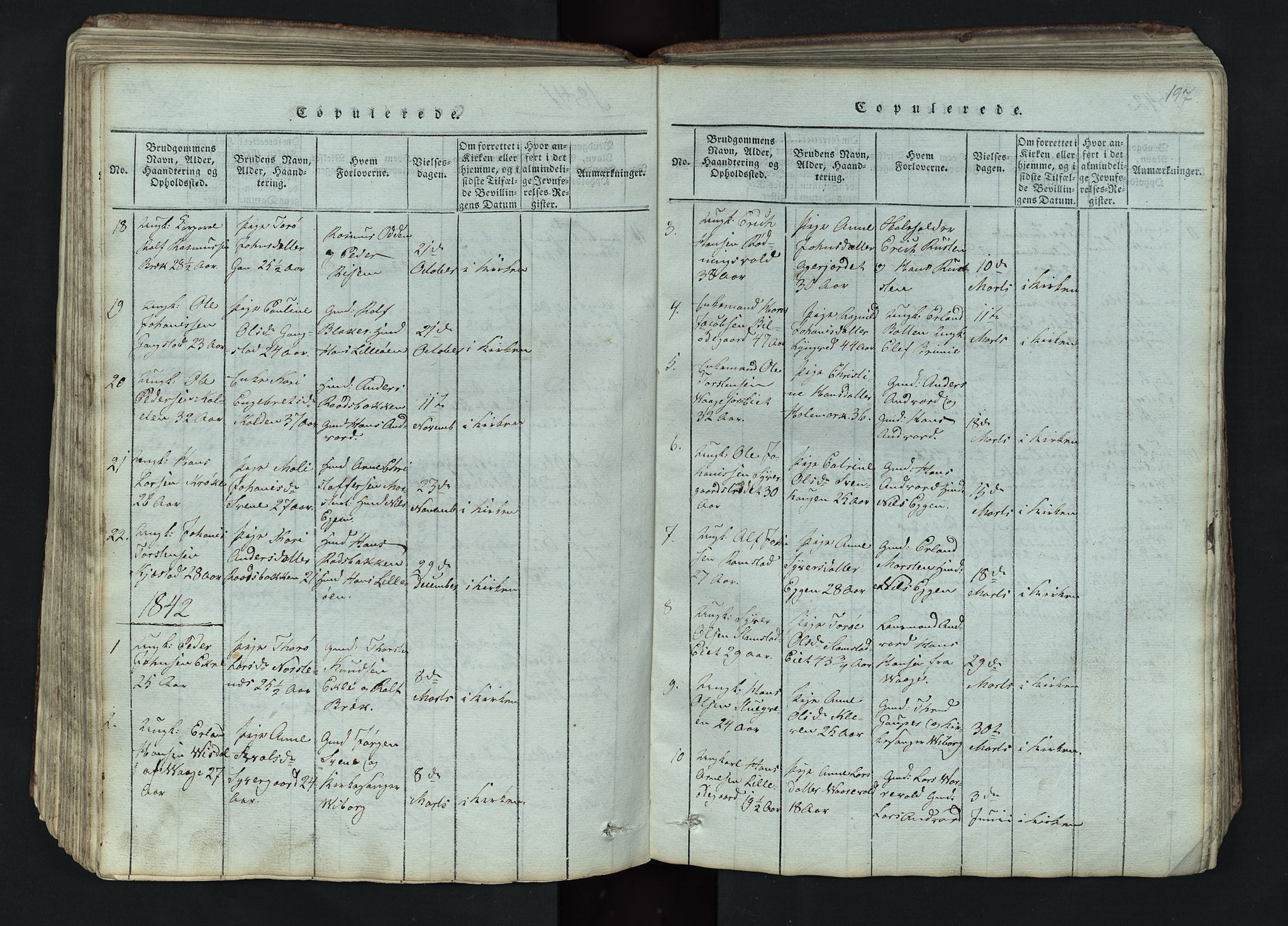 Lom prestekontor, SAH/PREST-070/L/L0002: Parish register (copy) no. 2, 1815-1844, p. 197