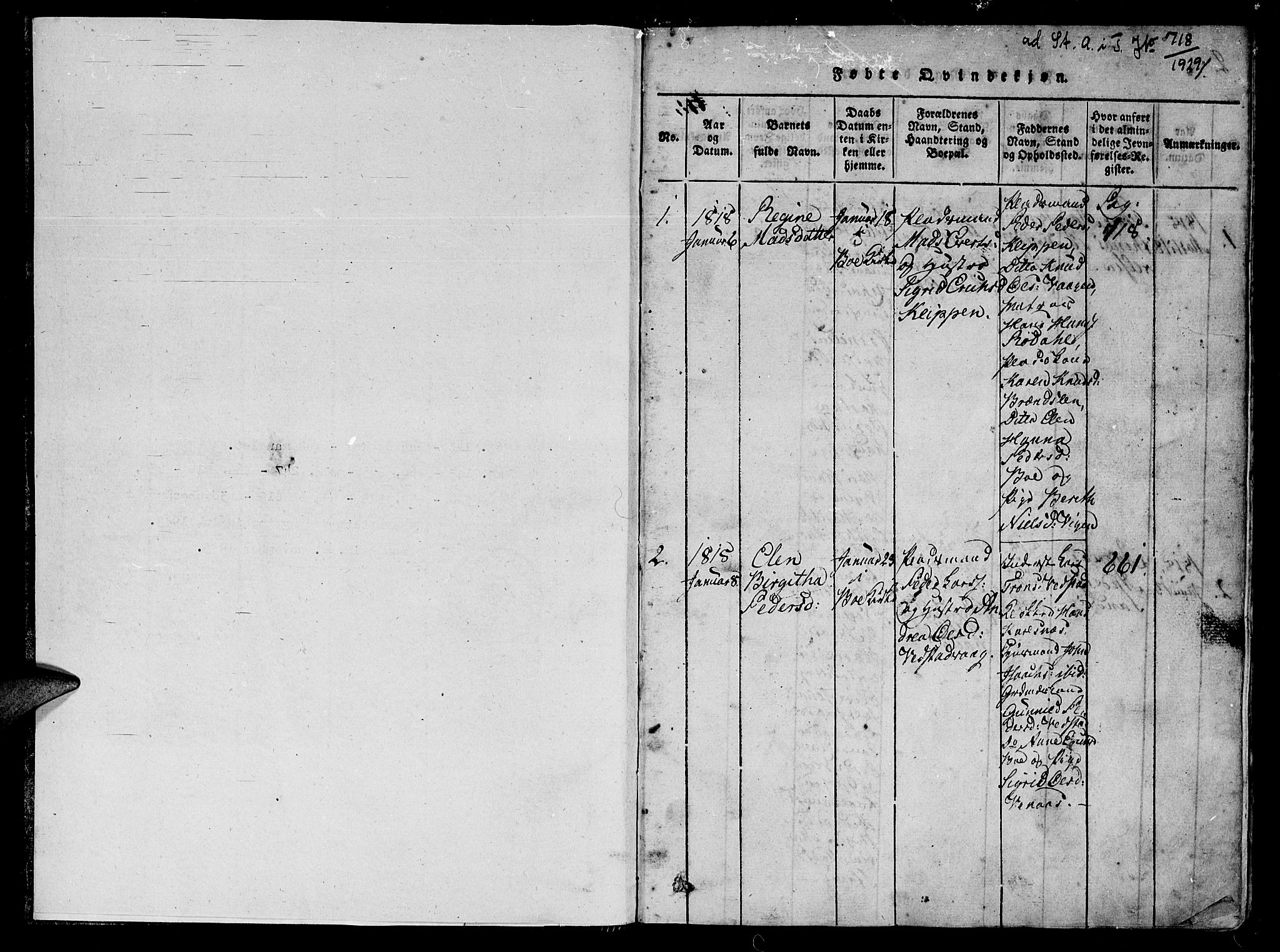 Ministerialprotokoller, klokkerbøker og fødselsregistre - Møre og Romsdal, AV/SAT-A-1454/566/L0763: Parish register (official) no. 566A03 /1, 1817-1829, p. 0-1