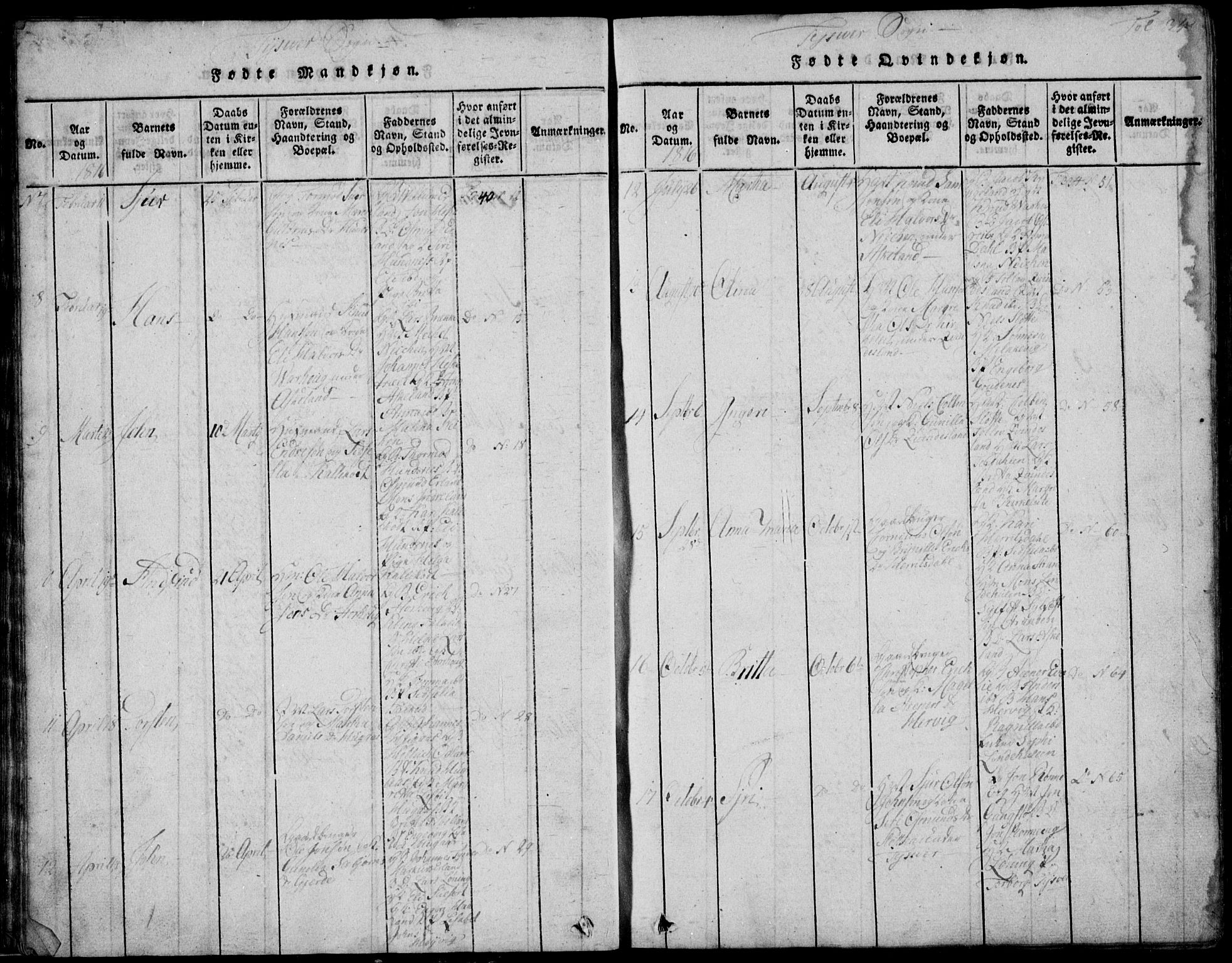 Skjold sokneprestkontor, AV/SAST-A-101847/H/Ha/Hab/L0002: Parish register (copy) no. B 2 /1, 1815-1830, p. 35