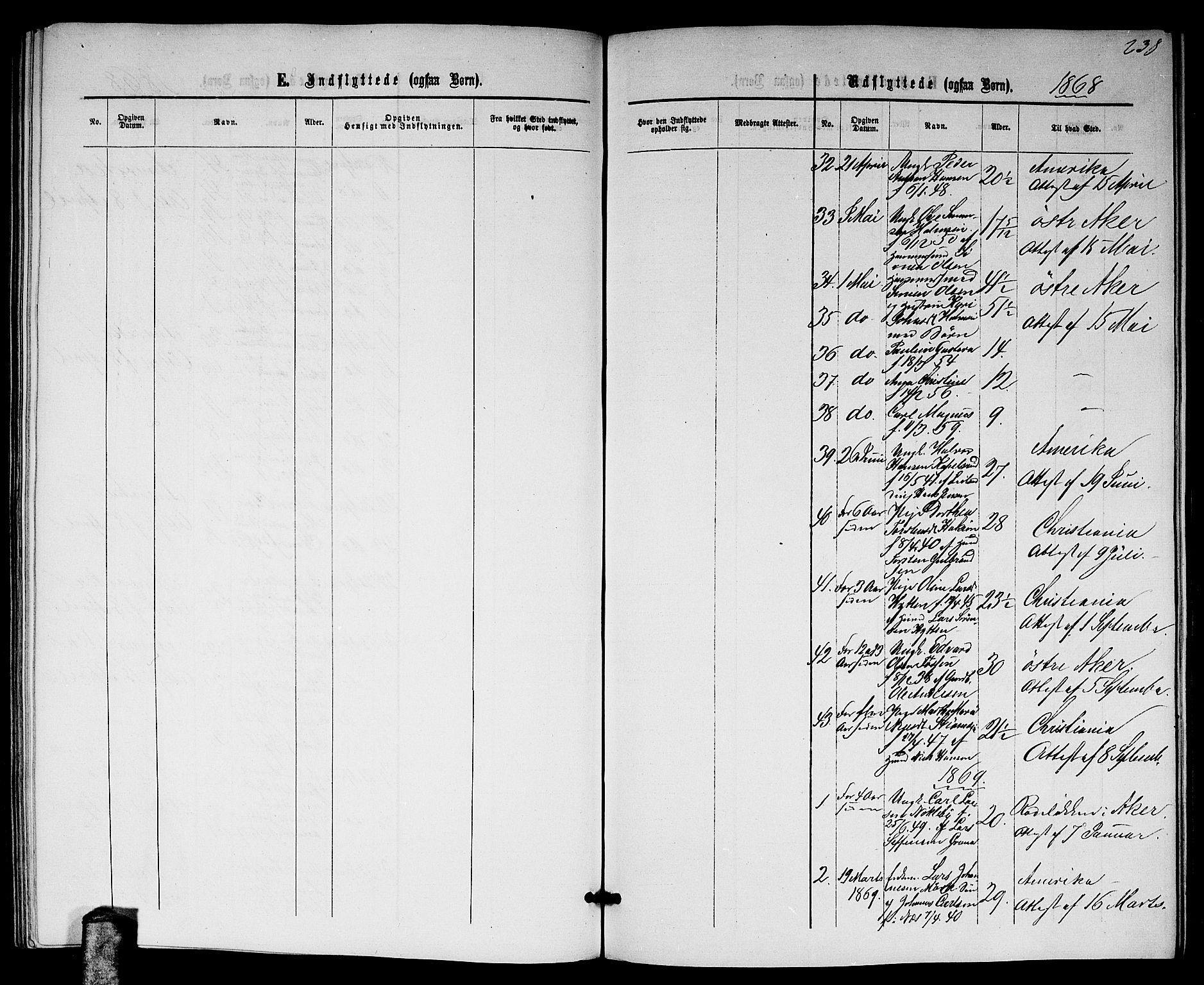 Nittedal prestekontor Kirkebøker, SAO/A-10365a/G/Gb/L0001: Parish register (copy) no. II 1, 1859-1878, p. 238