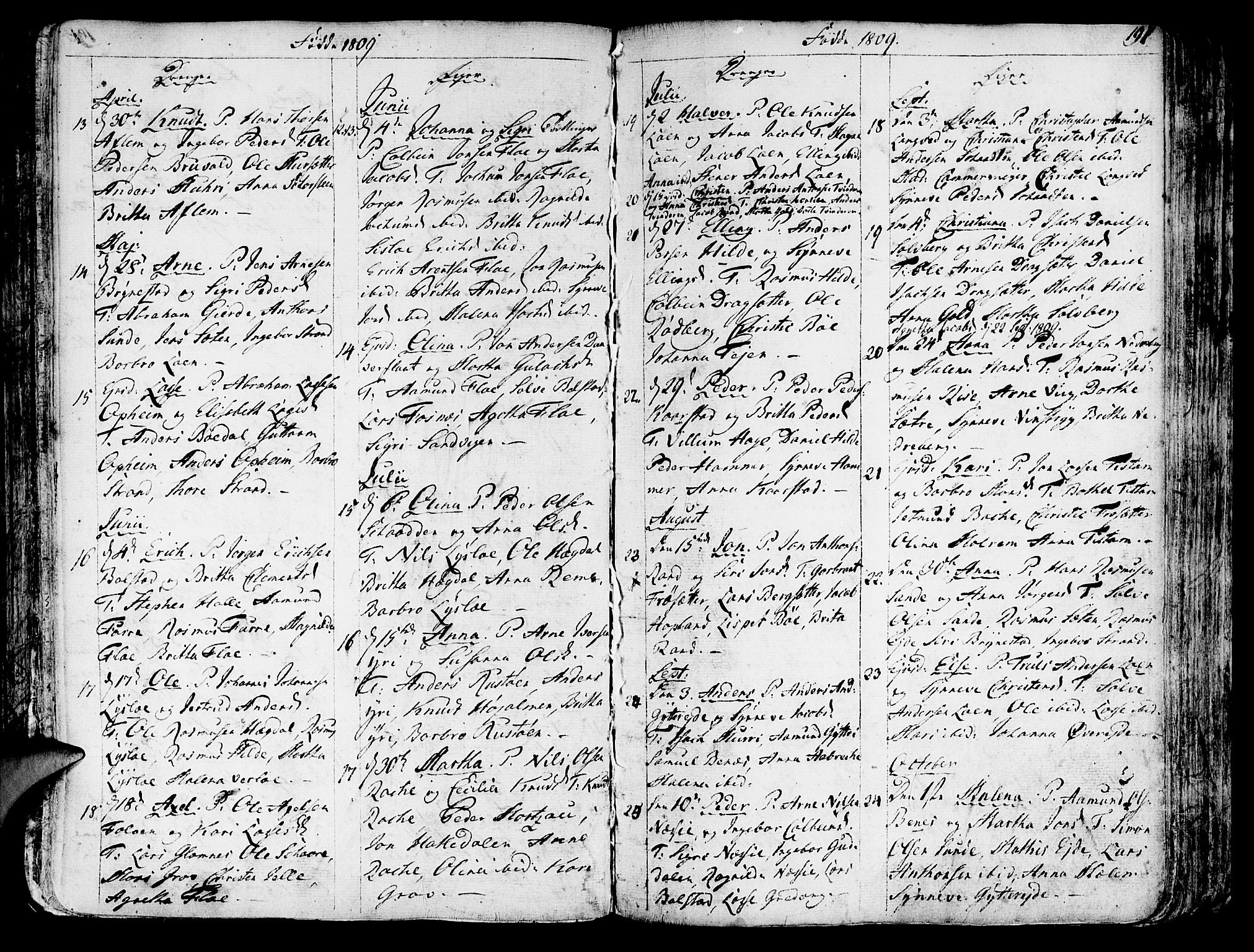 Innvik sokneprestembete, SAB/A-80501: Parish register (official) no. A 1, 1750-1816, p. 191