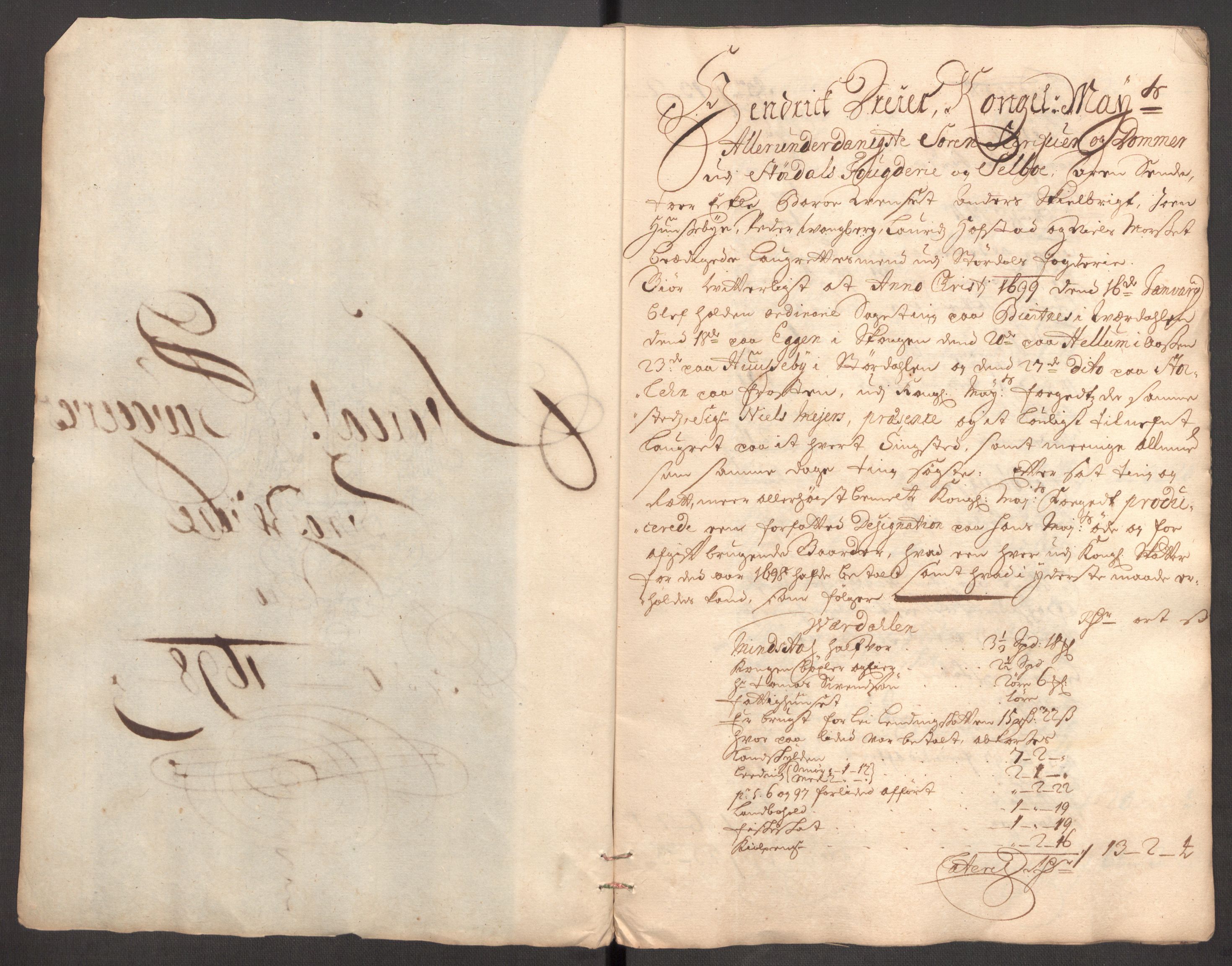 Rentekammeret inntil 1814, Reviderte regnskaper, Fogderegnskap, AV/RA-EA-4092/R62/L4190: Fogderegnskap Stjørdal og Verdal, 1698, p. 217