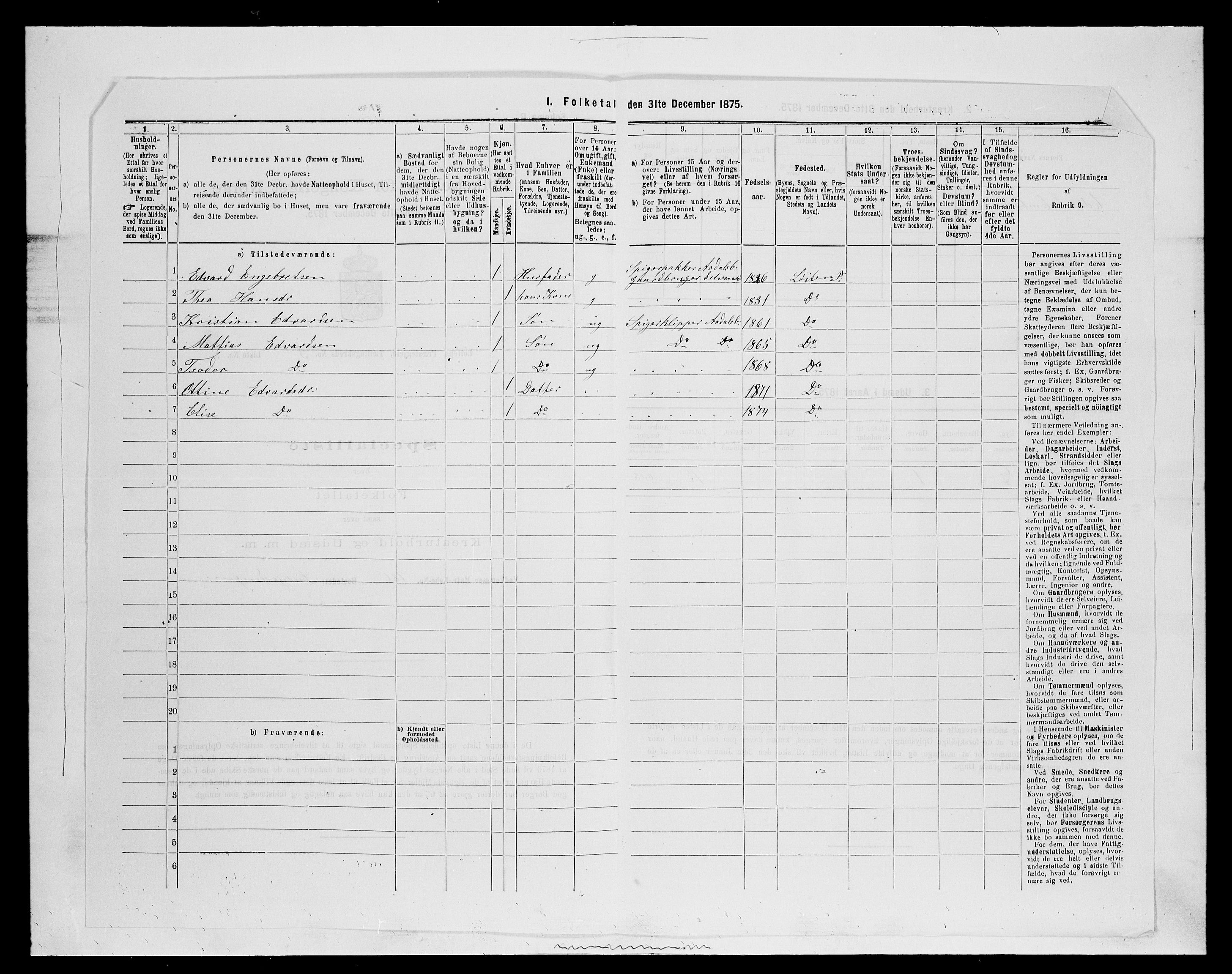 SAH, 1875 census for 0415P Løten, 1875, p. 649