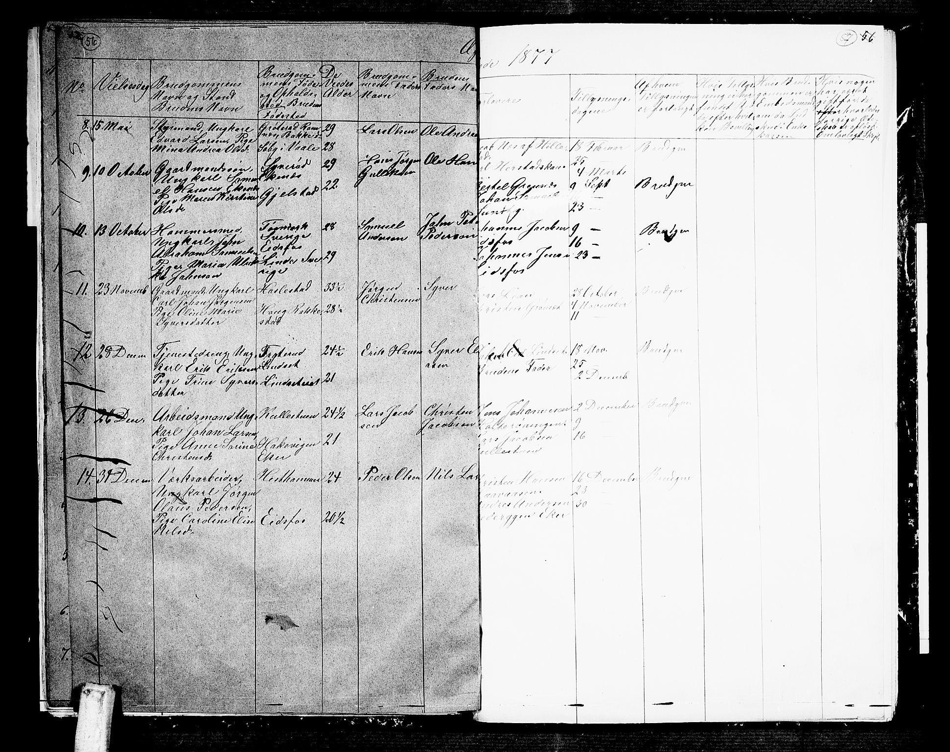 Hof kirkebøker, AV/SAKO-A-64/G/Ga/L0003: Parish register (copy) no. I 3, 1874-1877, p. 56-57