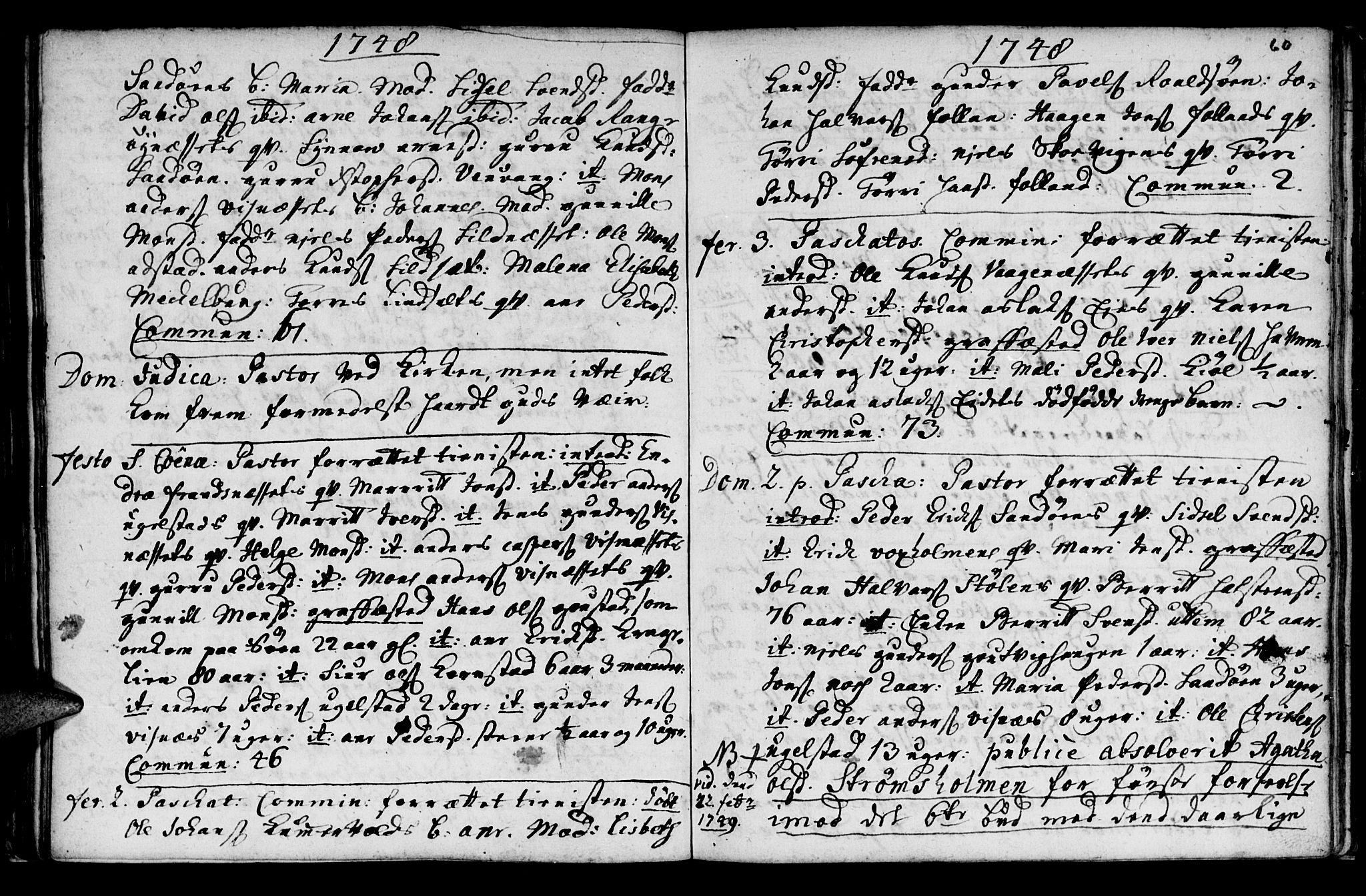 Ministerialprotokoller, klokkerbøker og fødselsregistre - Møre og Romsdal, AV/SAT-A-1454/570/L0827: Parish register (official) no. 570A01, 1737-1749, p. 60