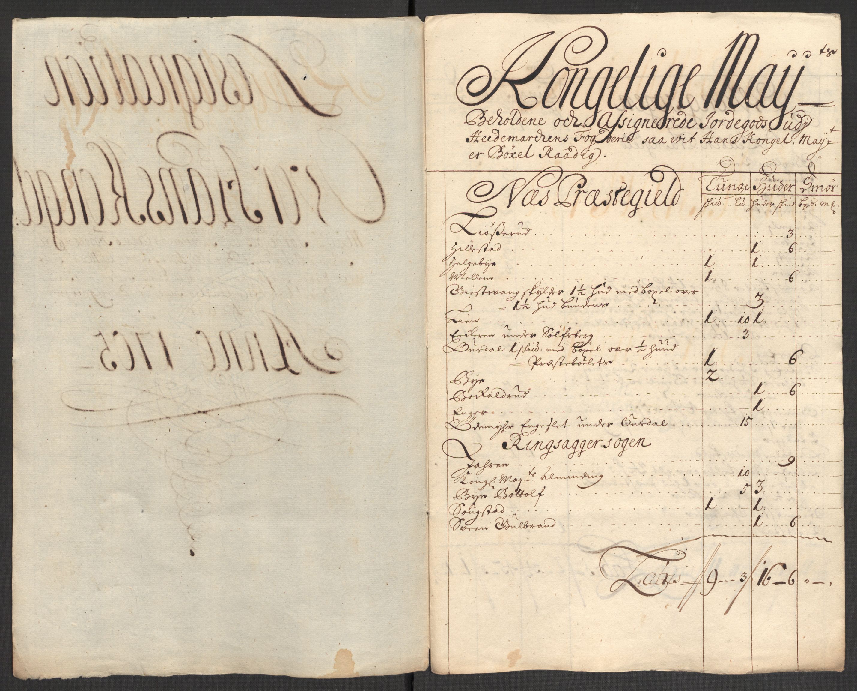 Rentekammeret inntil 1814, Reviderte regnskaper, Fogderegnskap, AV/RA-EA-4092/R16/L1042: Fogderegnskap Hedmark, 1705, p. 36