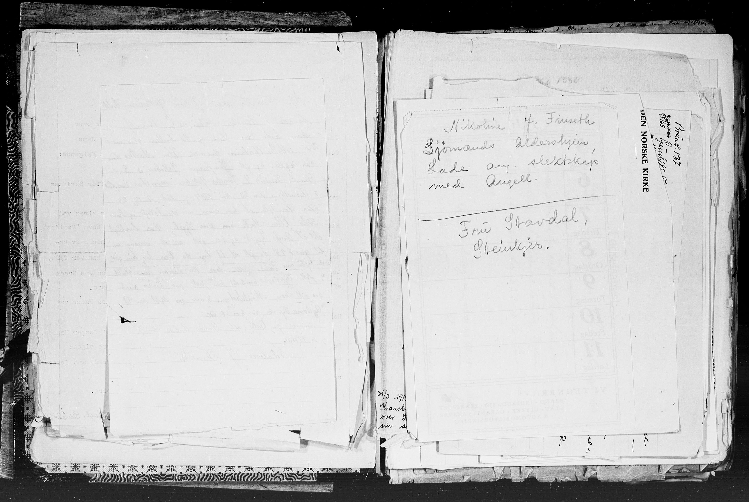 Hornemans samlinger, SAT/PA-X/A/L0013a: Angell  - Hammond, 1600-1886