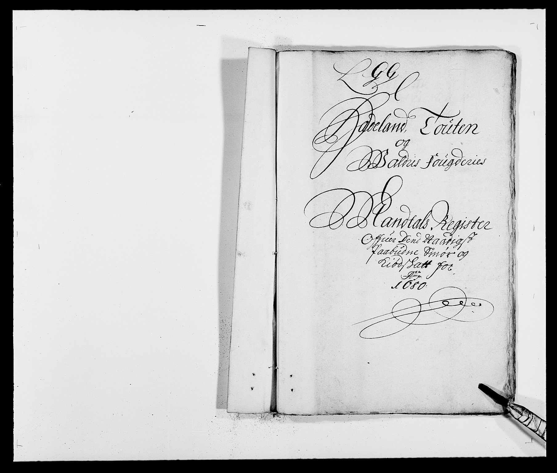 Rentekammeret inntil 1814, Reviderte regnskaper, Fogderegnskap, AV/RA-EA-4092/R18/L1277: Fogderegnskap Hadeland, Toten og Valdres, 1680, p. 1