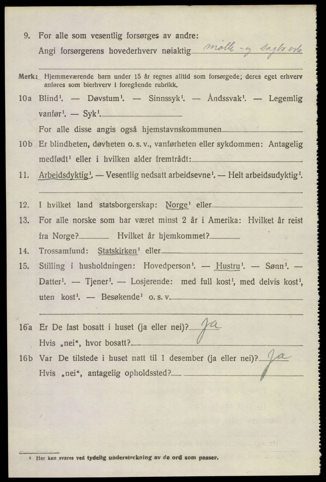 SAKO, 1920 census for Solum, 1920, p. 14073