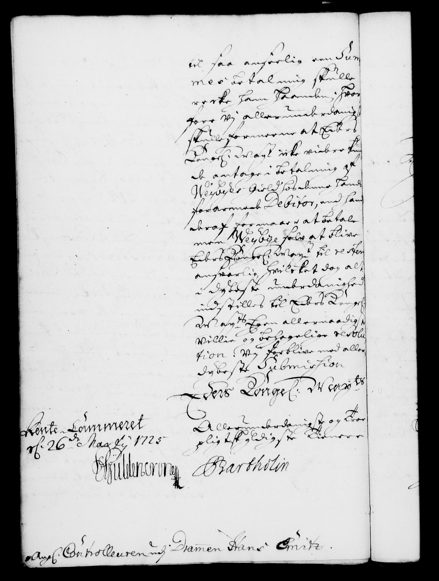 Rentekammeret, Kammerkanselliet, RA/EA-3111/G/Gf/Gfa/L0008: Norsk relasjons- og resolusjonsprotokoll (merket RK 52.8), 1725, p. 273