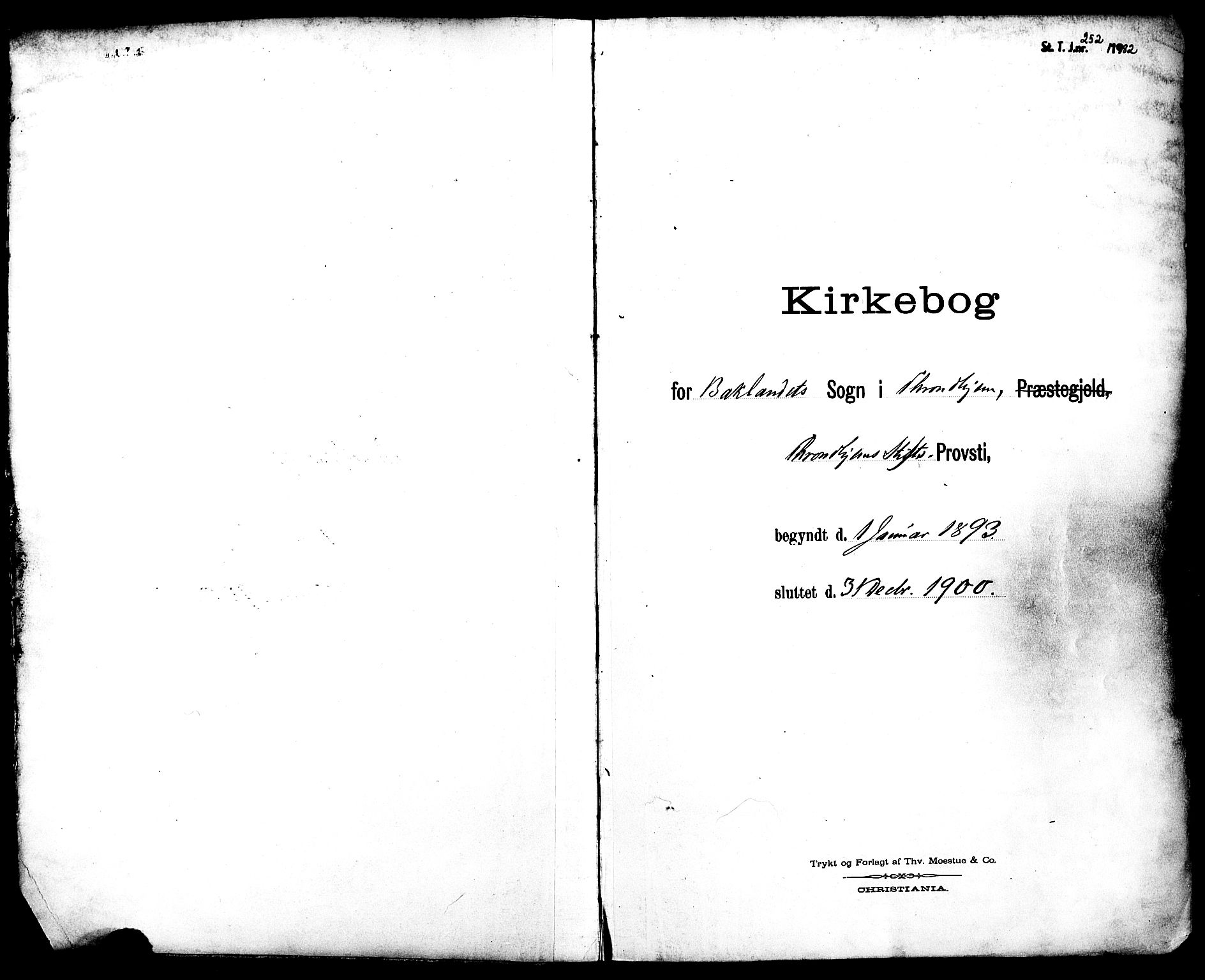 Ministerialprotokoller, klokkerbøker og fødselsregistre - Sør-Trøndelag, SAT/A-1456/604/L0198: Parish register (official) no. 604A19, 1893-1900