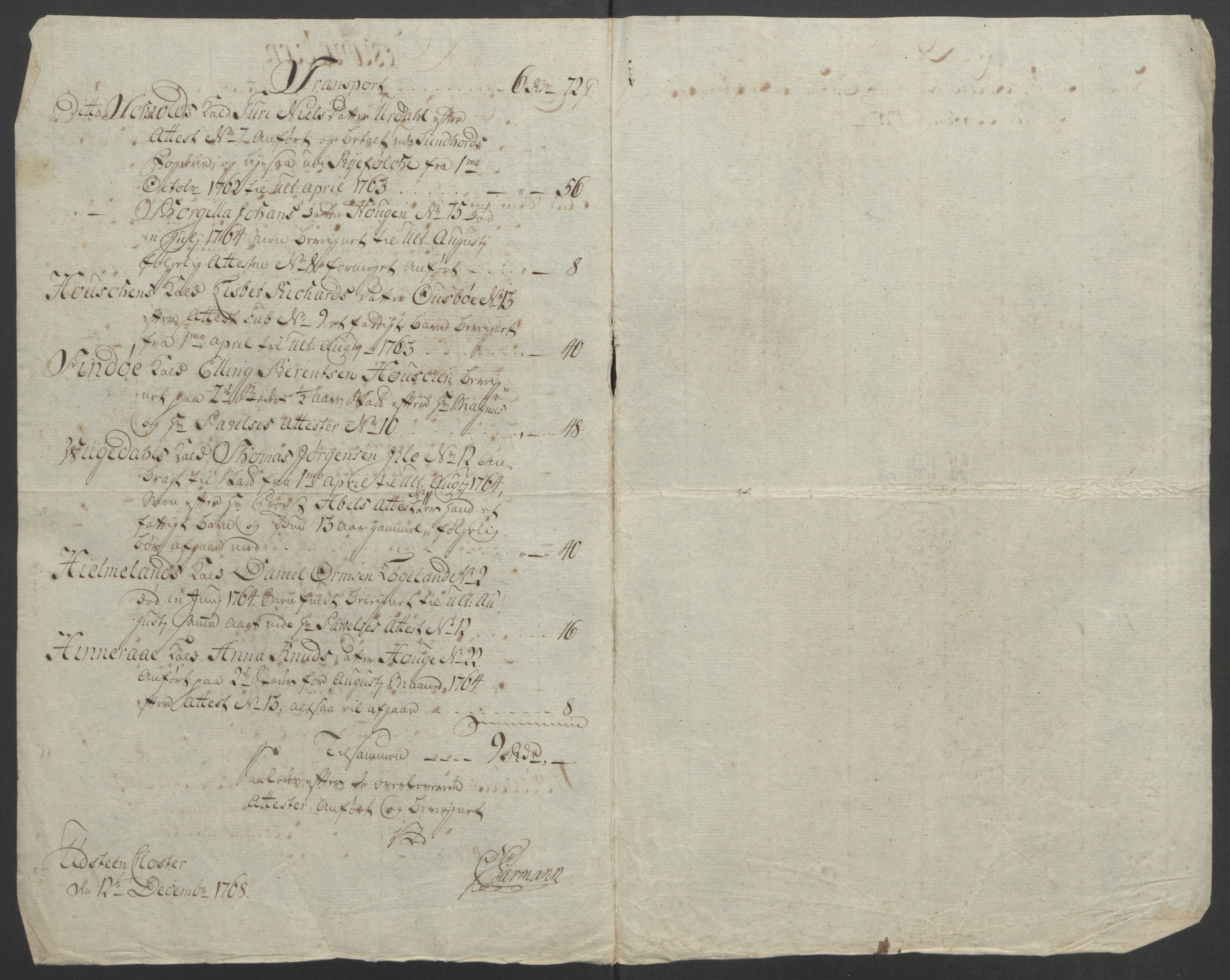 Rentekammeret inntil 1814, Reviderte regnskaper, Fogderegnskap, RA/EA-4092/R47/L2972: Ekstraskatten Ryfylke, 1762-1780, p. 83