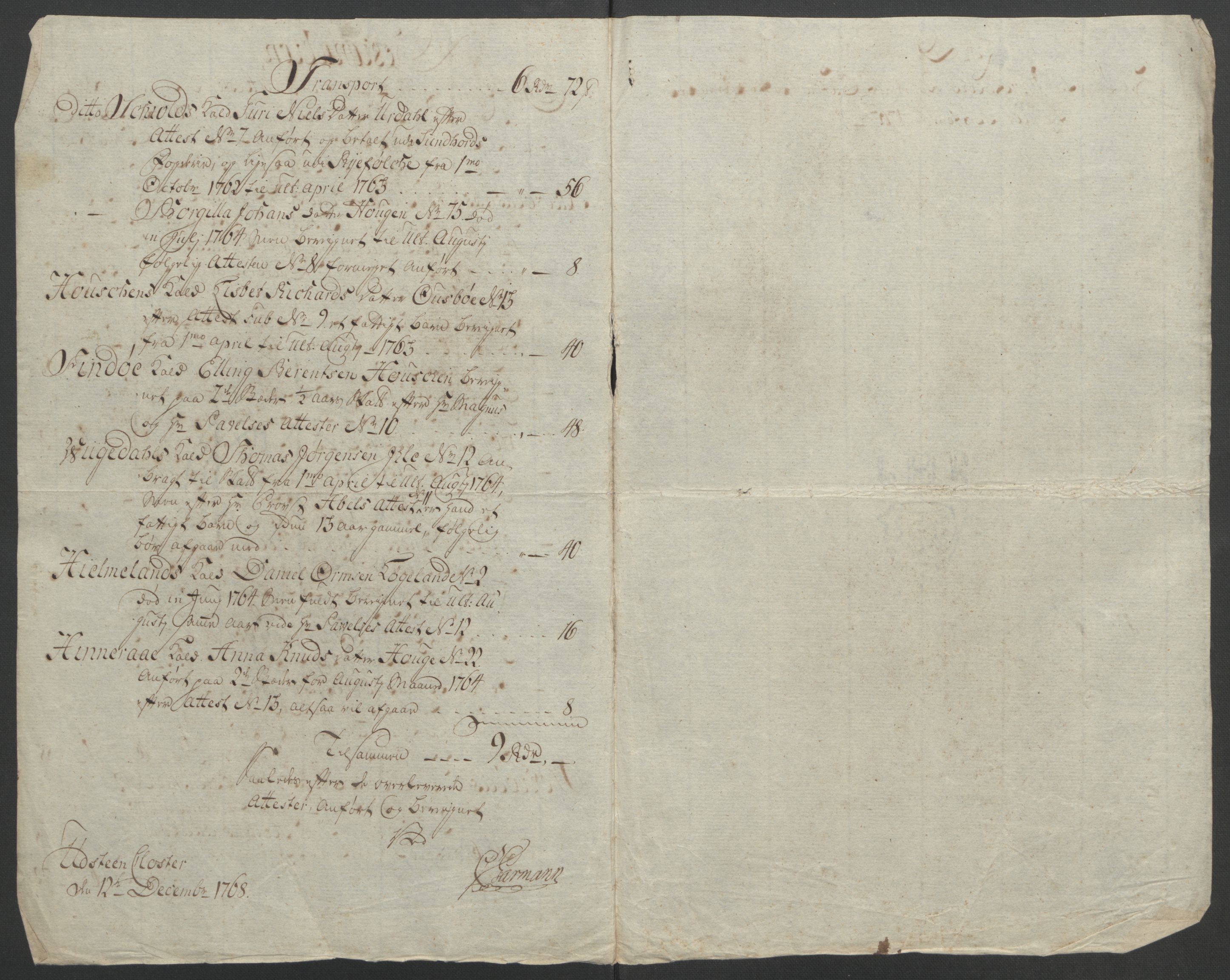 Rentekammeret inntil 1814, Reviderte regnskaper, Fogderegnskap, AV/RA-EA-4092/R47/L2972: Ekstraskatten Ryfylke, 1762-1780, p. 83