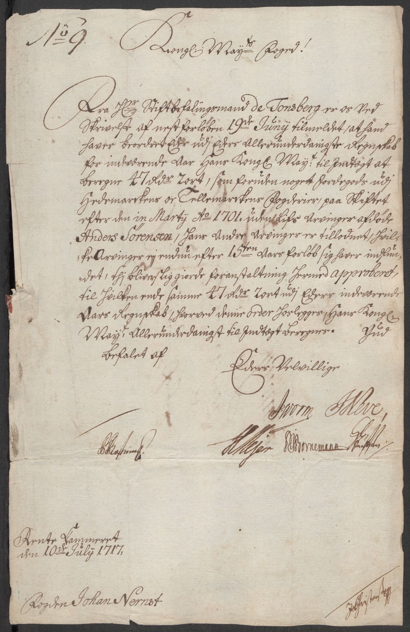 Rentekammeret inntil 1814, Reviderte regnskaper, Fogderegnskap, RA/EA-4092/R18/L1318: Fogderegnskap Hadeland, Toten og Valdres, 1717, p. 94