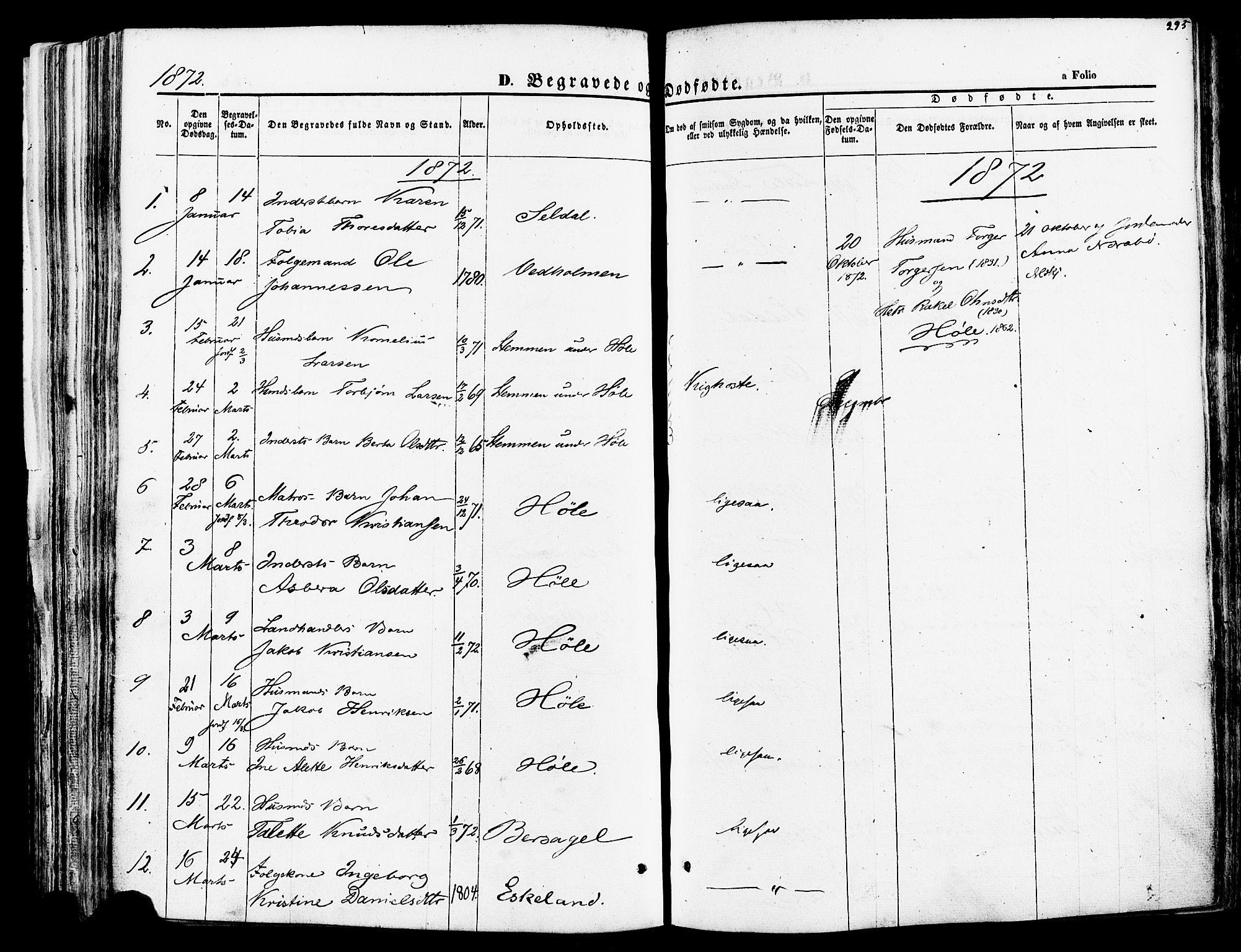 Høgsfjord sokneprestkontor, AV/SAST-A-101624/H/Ha/Haa/L0002: Parish register (official) no. A 2, 1855-1885, p. 295