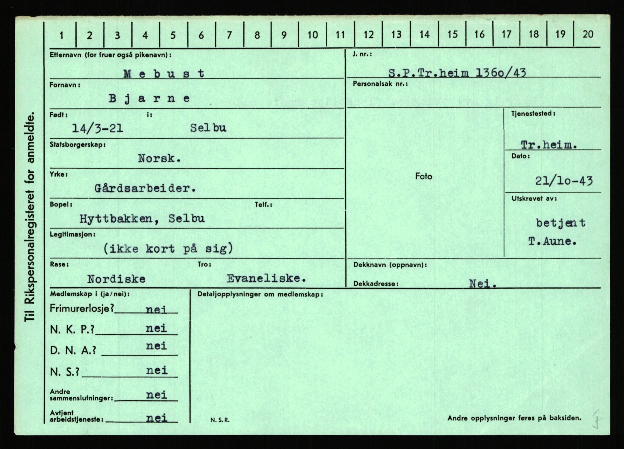 Statspolitiet - Hovedkontoret / Osloavdelingen, AV/RA-S-1329/C/Ca/L0010: Lind - Moksnes, 1943-1945, p. 3483