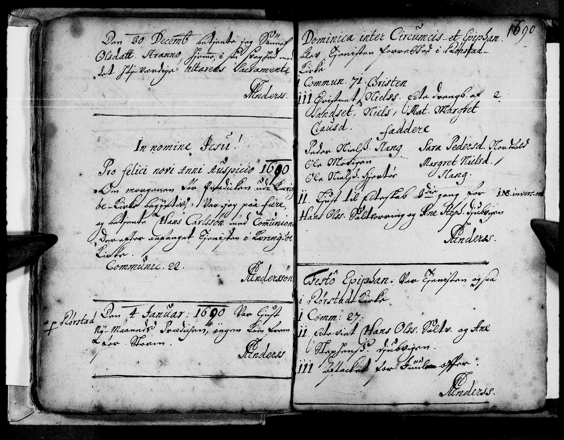 Ministerialprotokoller, klokkerbøker og fødselsregistre - Nordland, AV/SAT-A-1459/853/L0763: Parish register (official) no. 853A02, 1688-1697