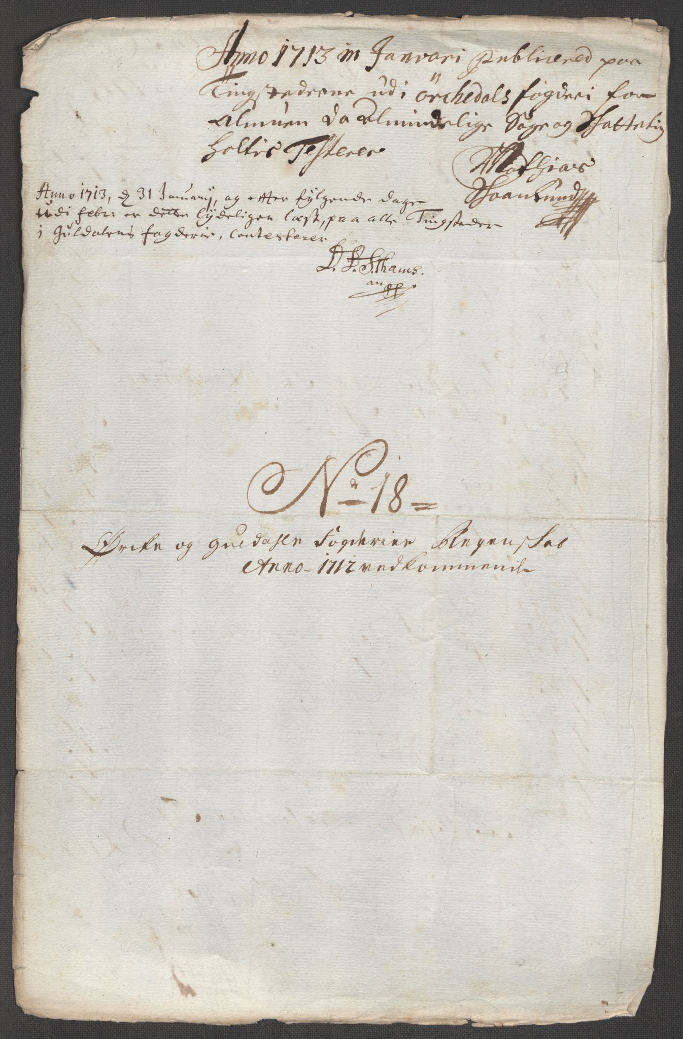 Rentekammeret inntil 1814, Reviderte regnskaper, Fogderegnskap, RA/EA-4092/R60/L3963: Fogderegnskap Orkdal og Gauldal, 1712, p. 189