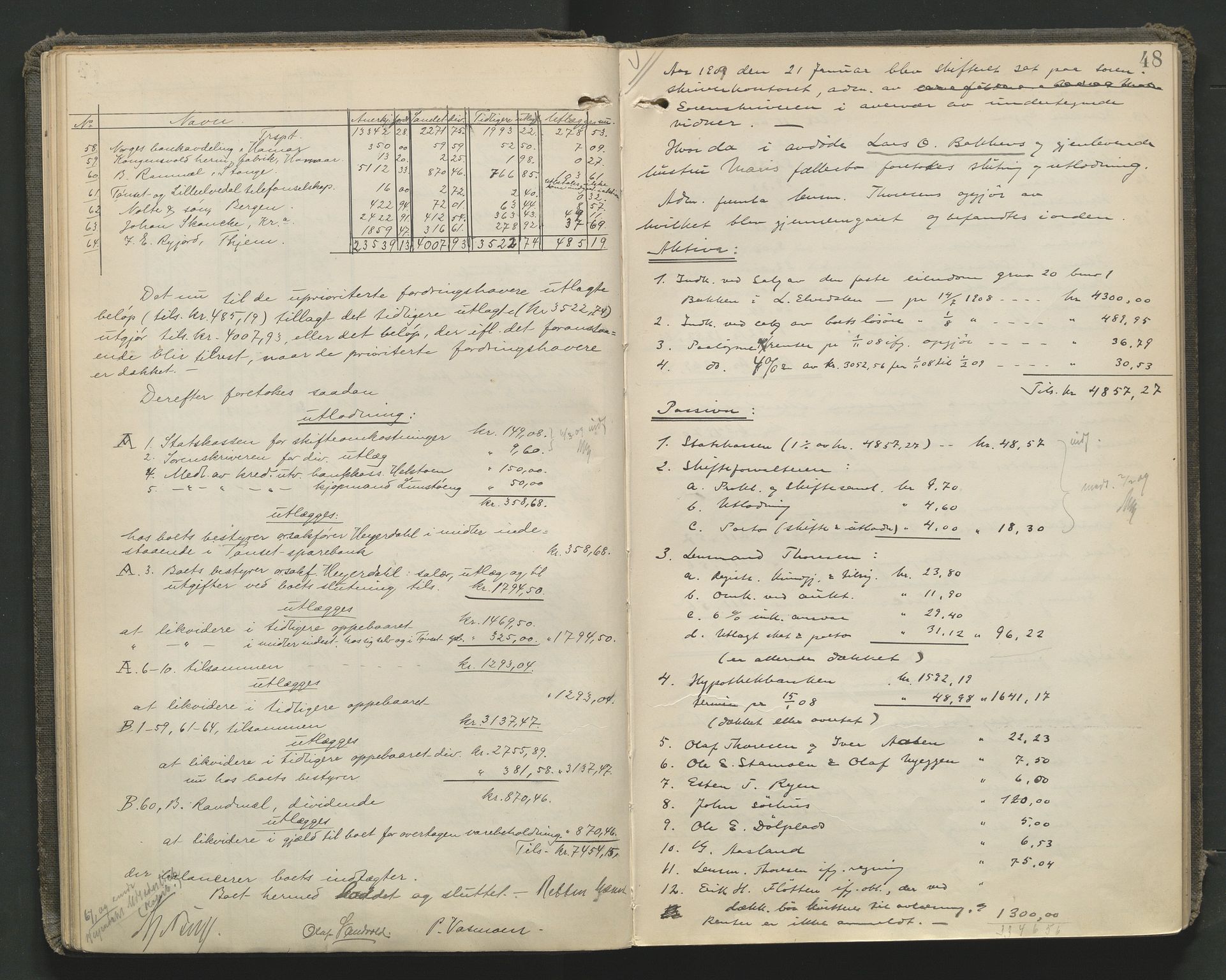 Nord-Østerdal tingrett, SAH/TING-020/J/Jd/L0006: Skifteutlodningsprotokoll, 1907-1920, p. 48