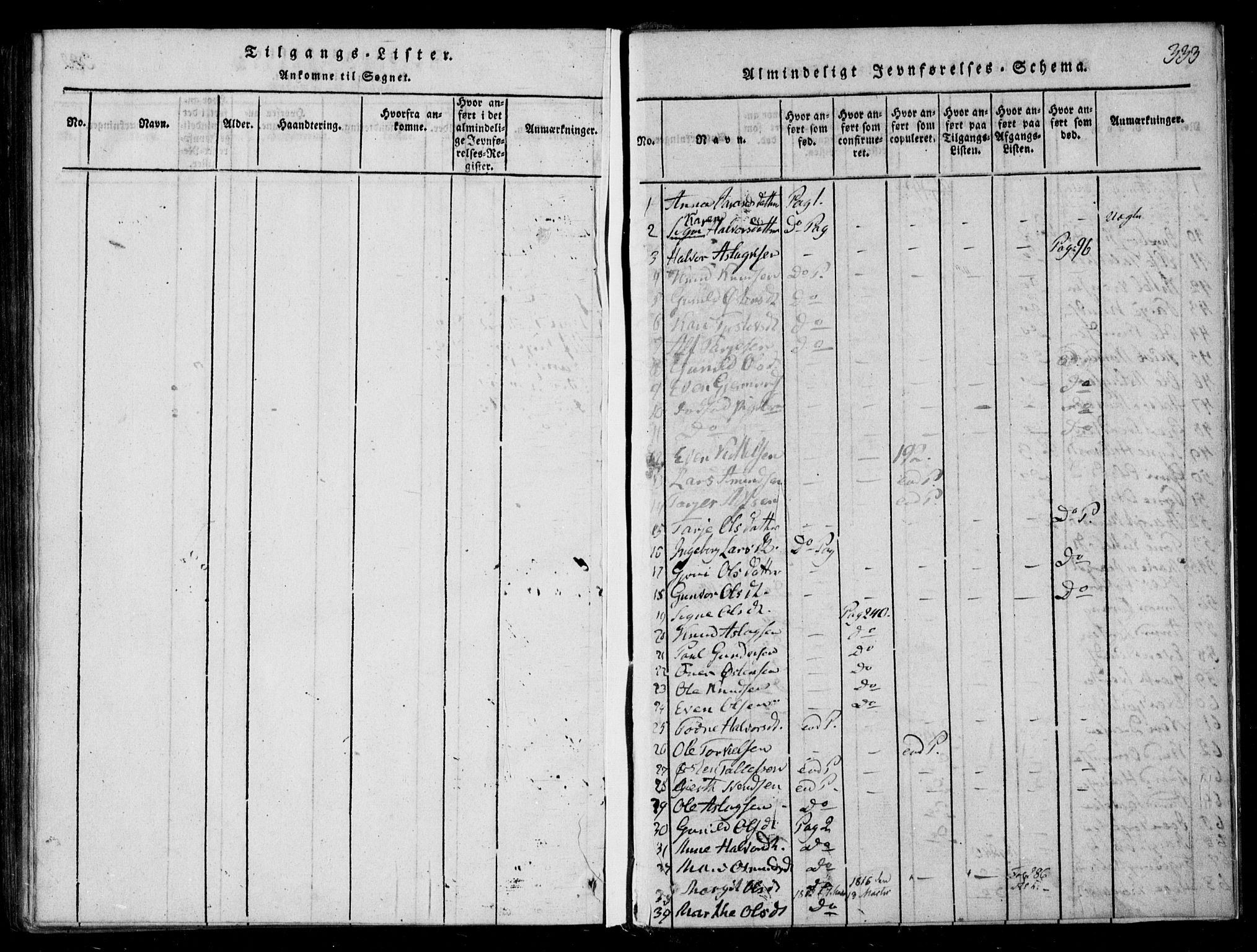 Lårdal kirkebøker, AV/SAKO-A-284/F/Fb/L0001: Parish register (official) no. II 1, 1815-1860, p. 333