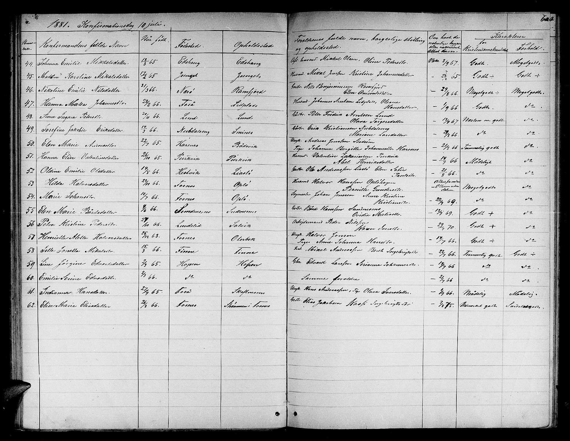 Ministerialprotokoller, klokkerbøker og fødselsregistre - Nord-Trøndelag, SAT/A-1458/780/L0650: Parish register (copy) no. 780C02, 1866-1884, p. 60