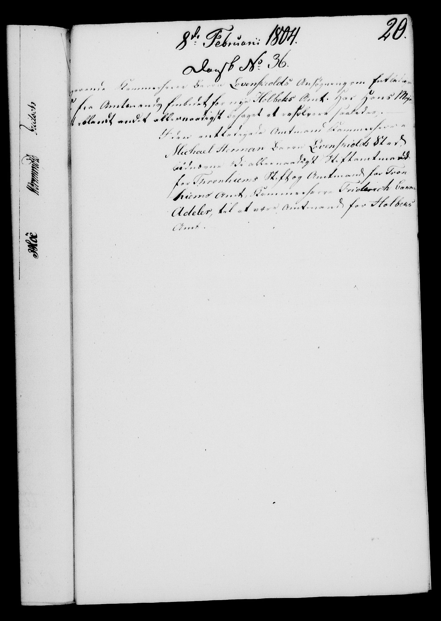 Rentekammeret, Kammerkanselliet, RA/EA-3111/G/Gf/Gfa/L0086: Norsk relasjons- og resolusjonsprotokoll (merket RK 52.86), 1804, p. 162