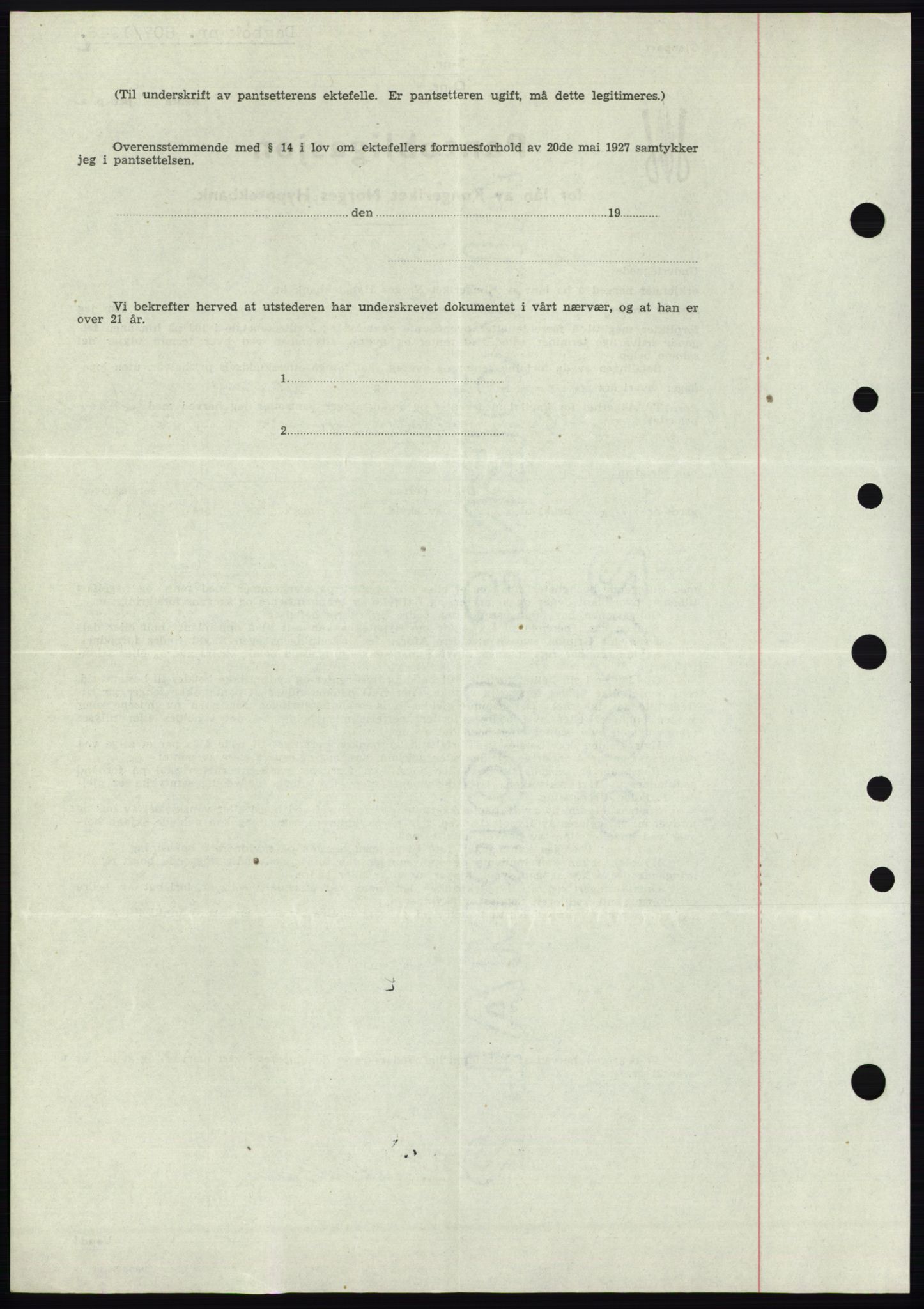 Moss sorenskriveri, SAO/A-10168: Mortgage book no. B15, 1946-1946, Diary no: : 807/1946